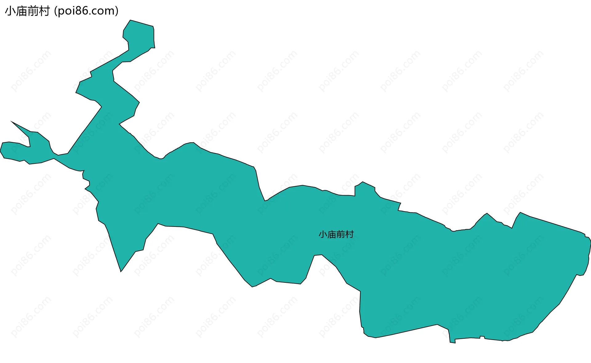 小庙前村边界地图