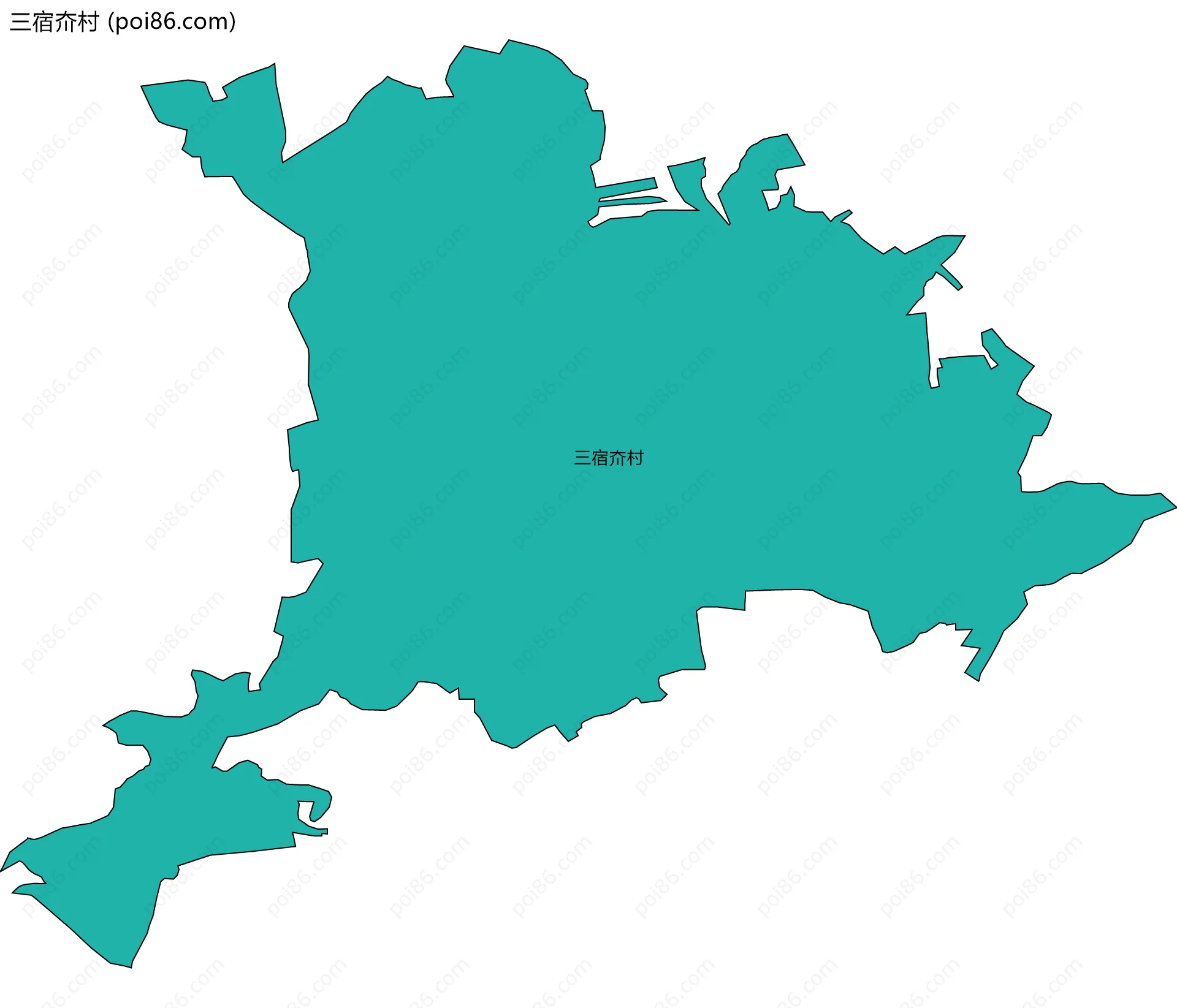 三宿夼村边界地图