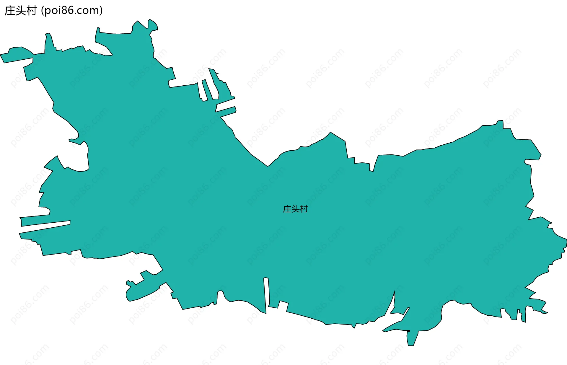 庄头村边界地图