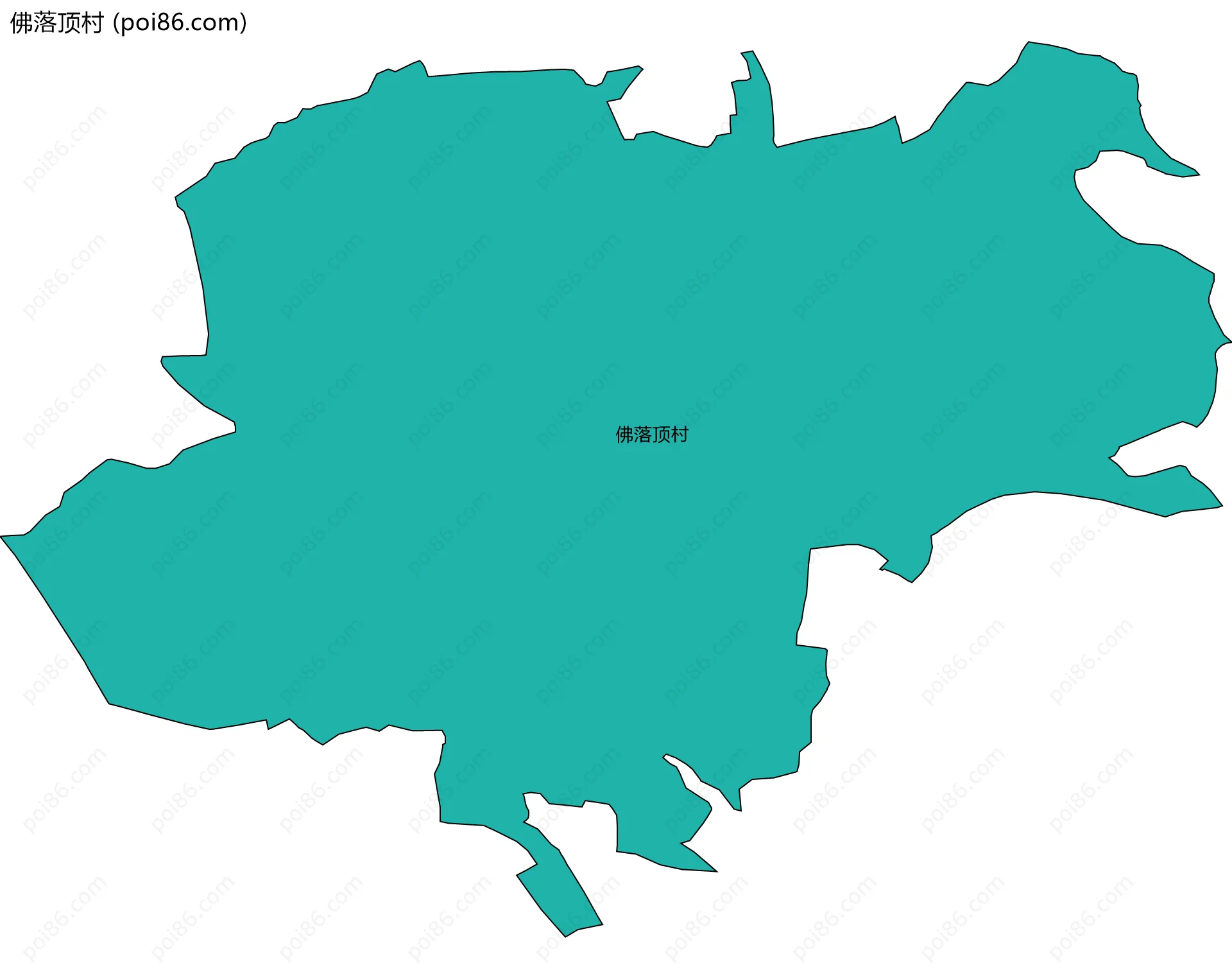 佛落顶村边界地图