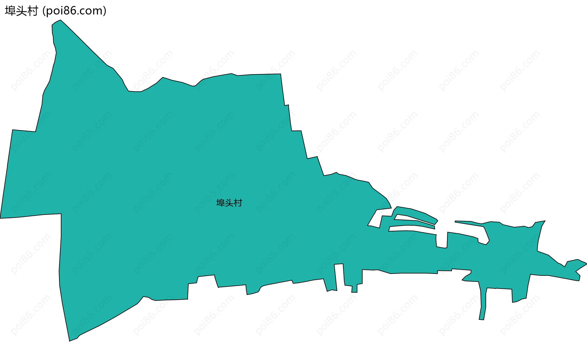 埠头村边界地图