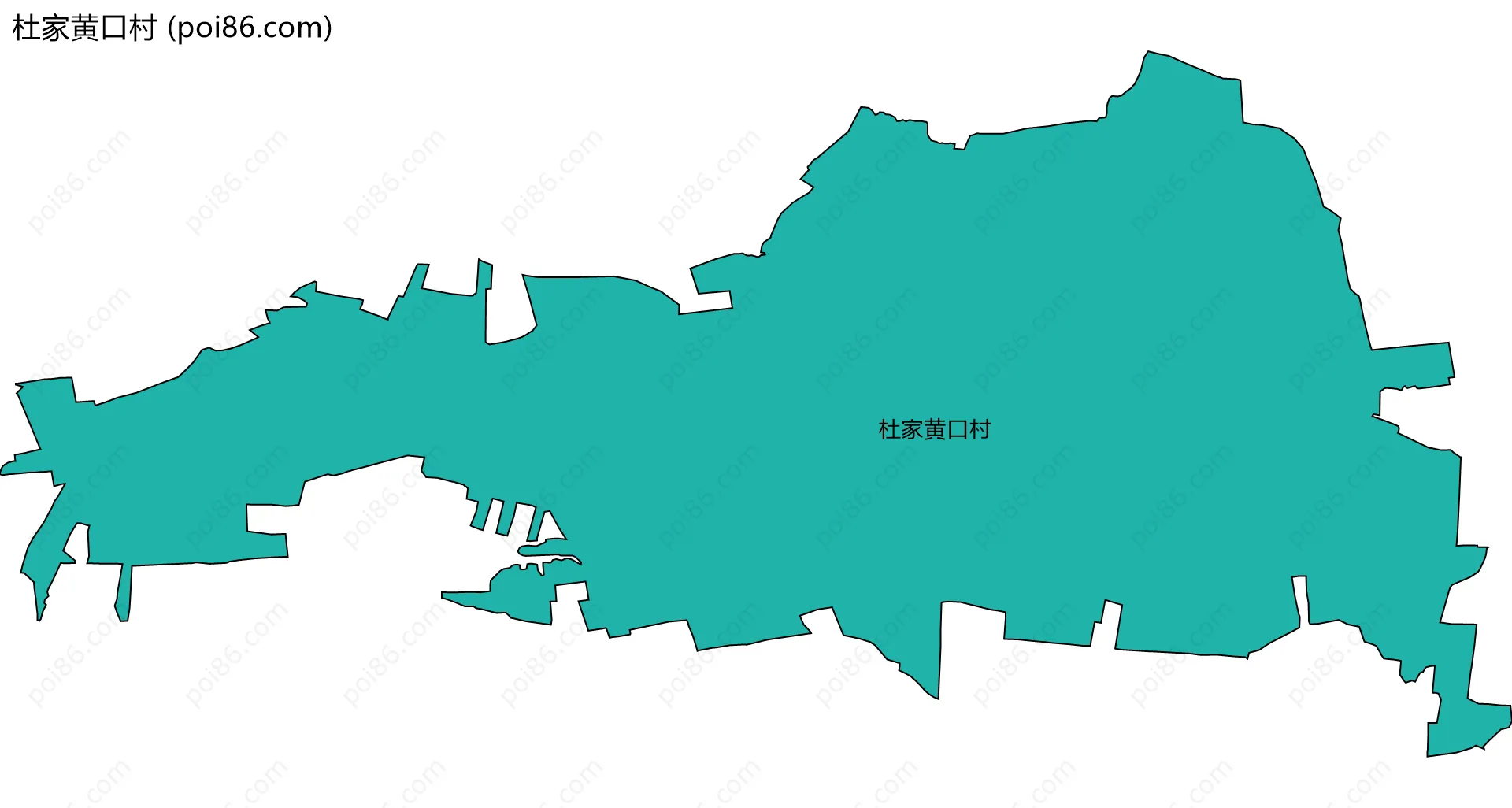 杜家黄口村边界地图