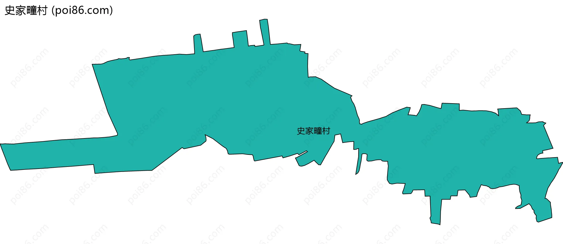 史家疃村边界地图