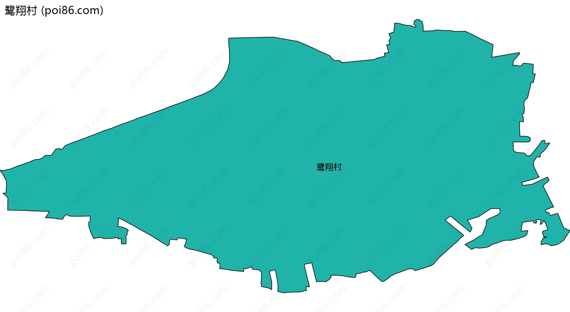 鹭翔村边界地图