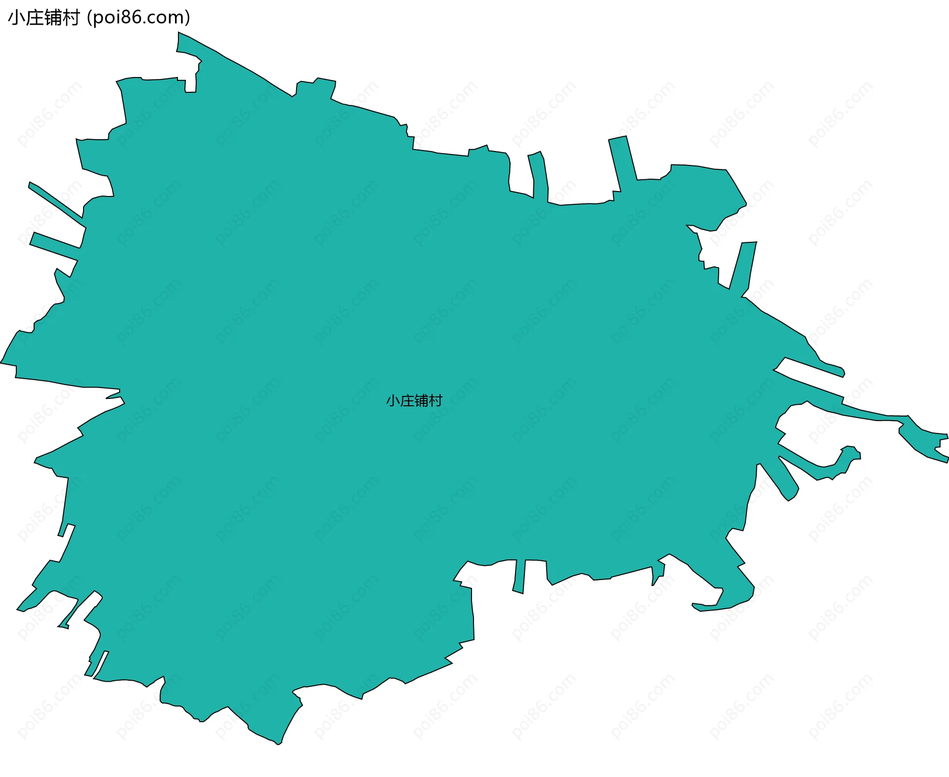 小庄铺村边界地图