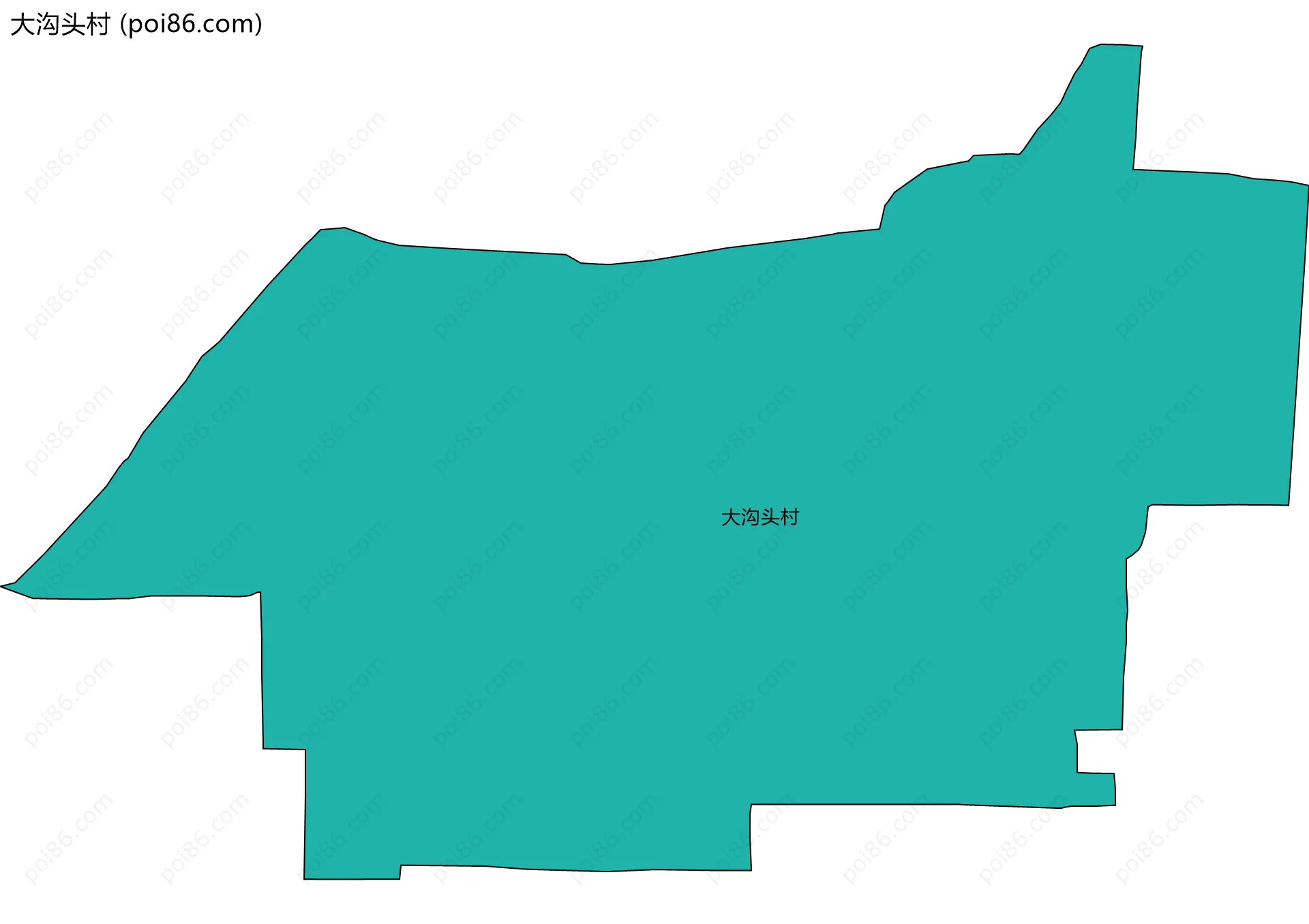 大沟头村边界地图