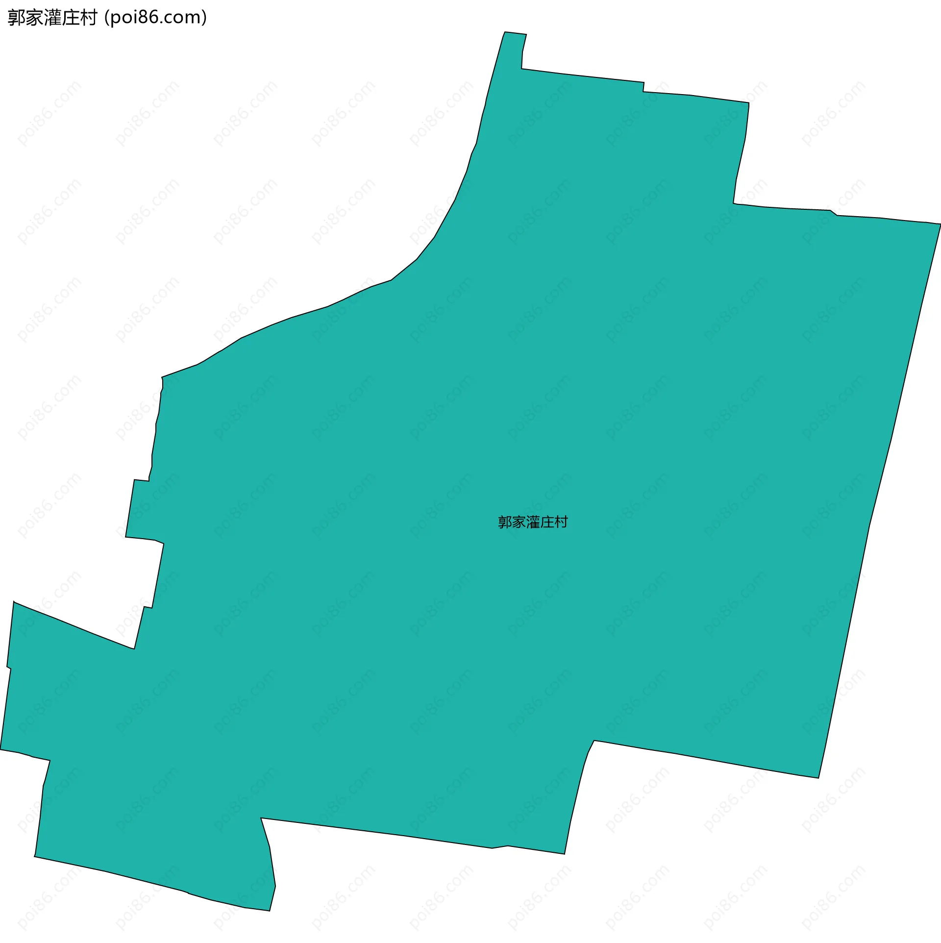 郭家灌庄村边界地图