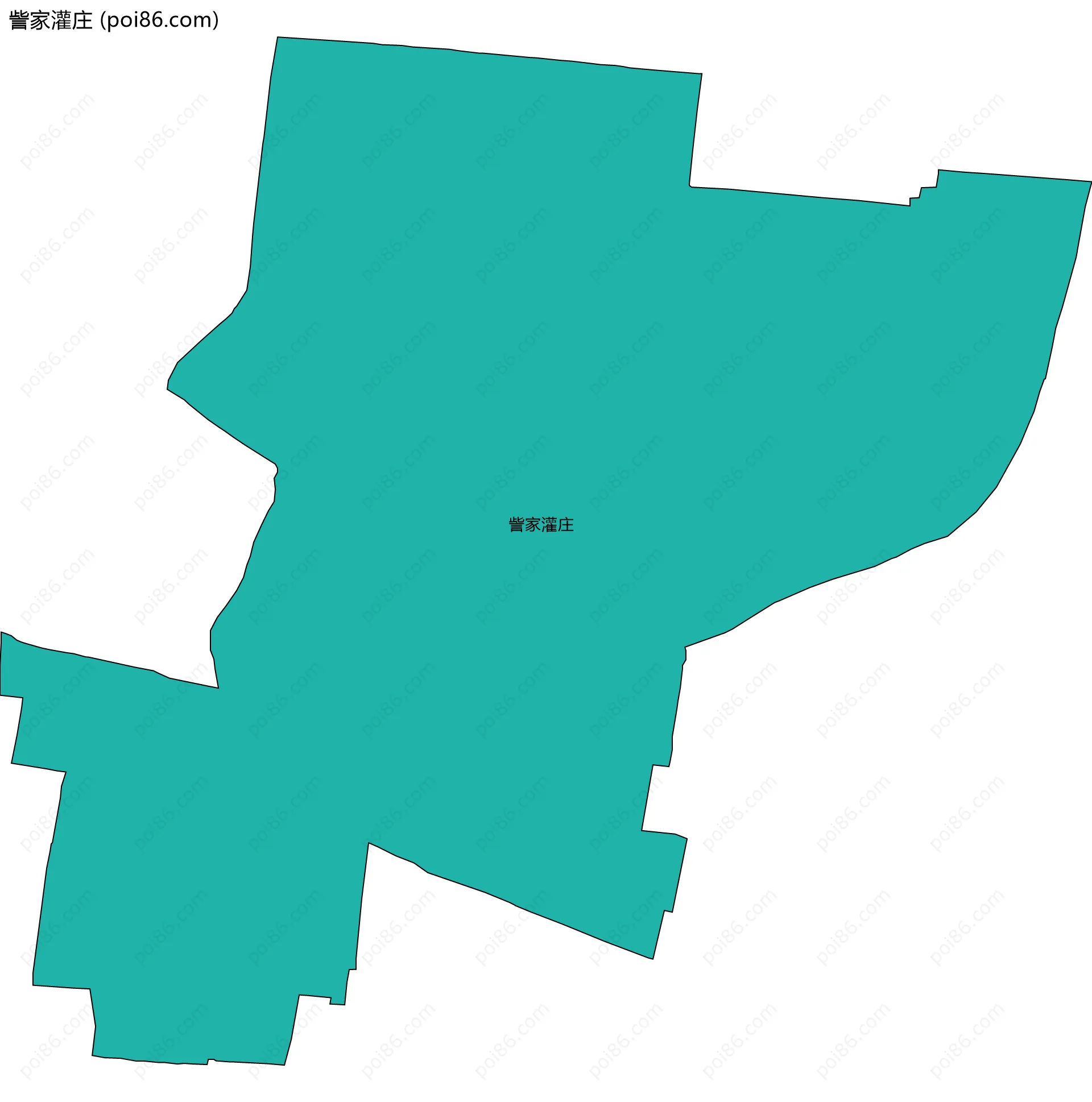 訾家灌庄边界地图