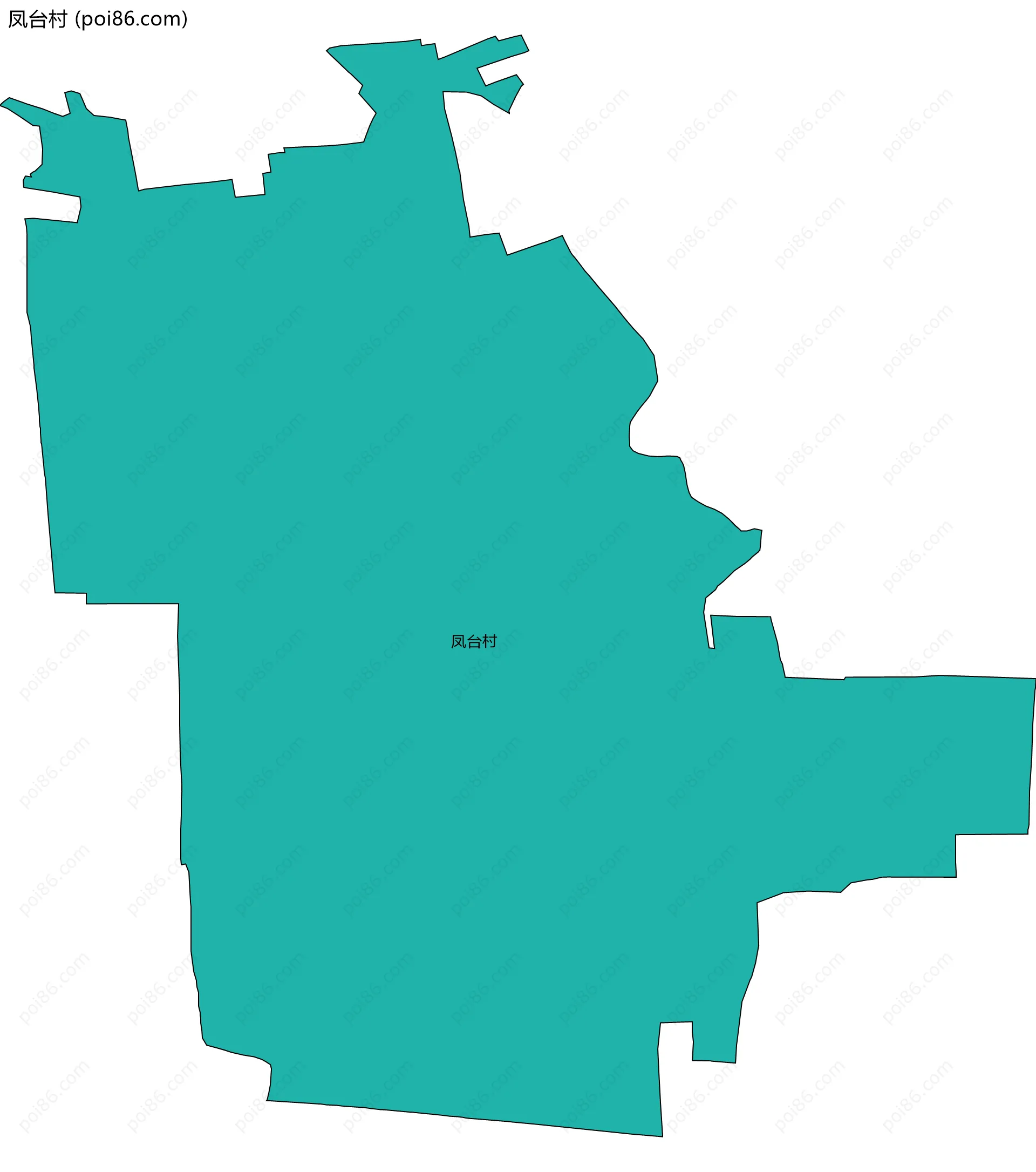 凤台村边界地图