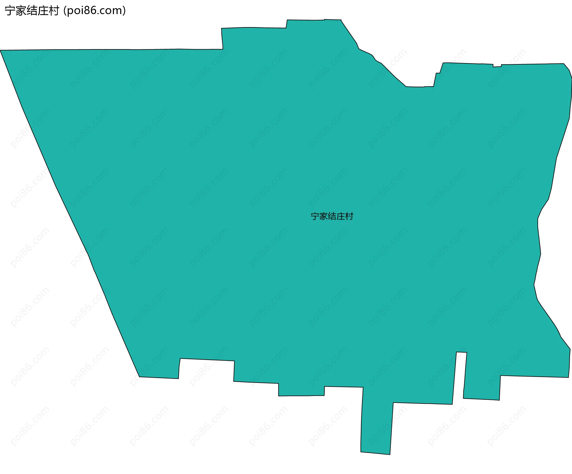 宁家结庄村边界地图