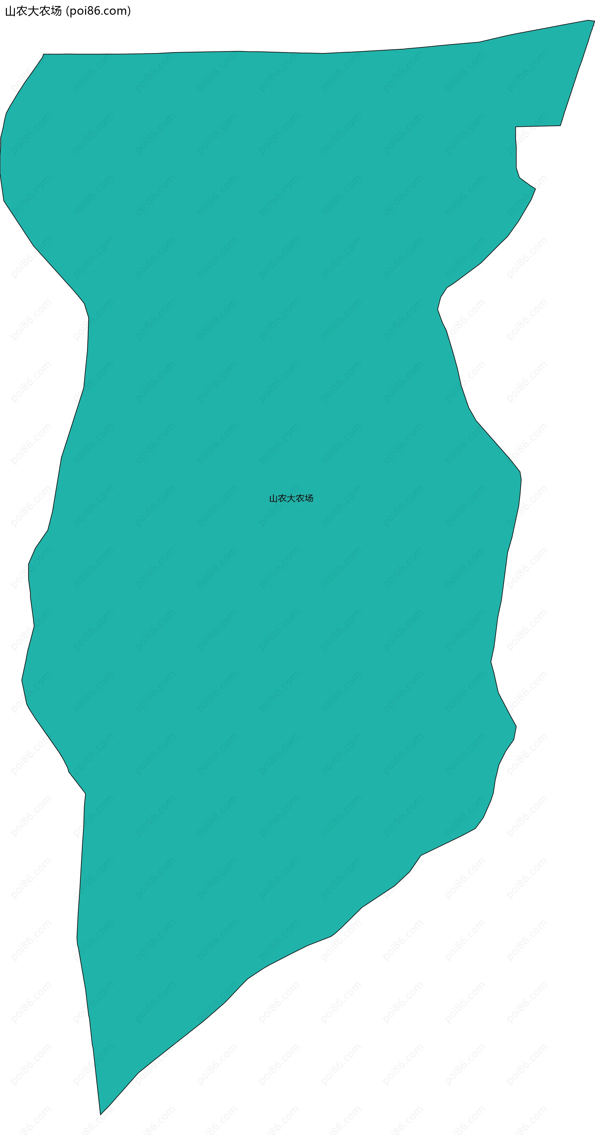 山农大农场边界地图