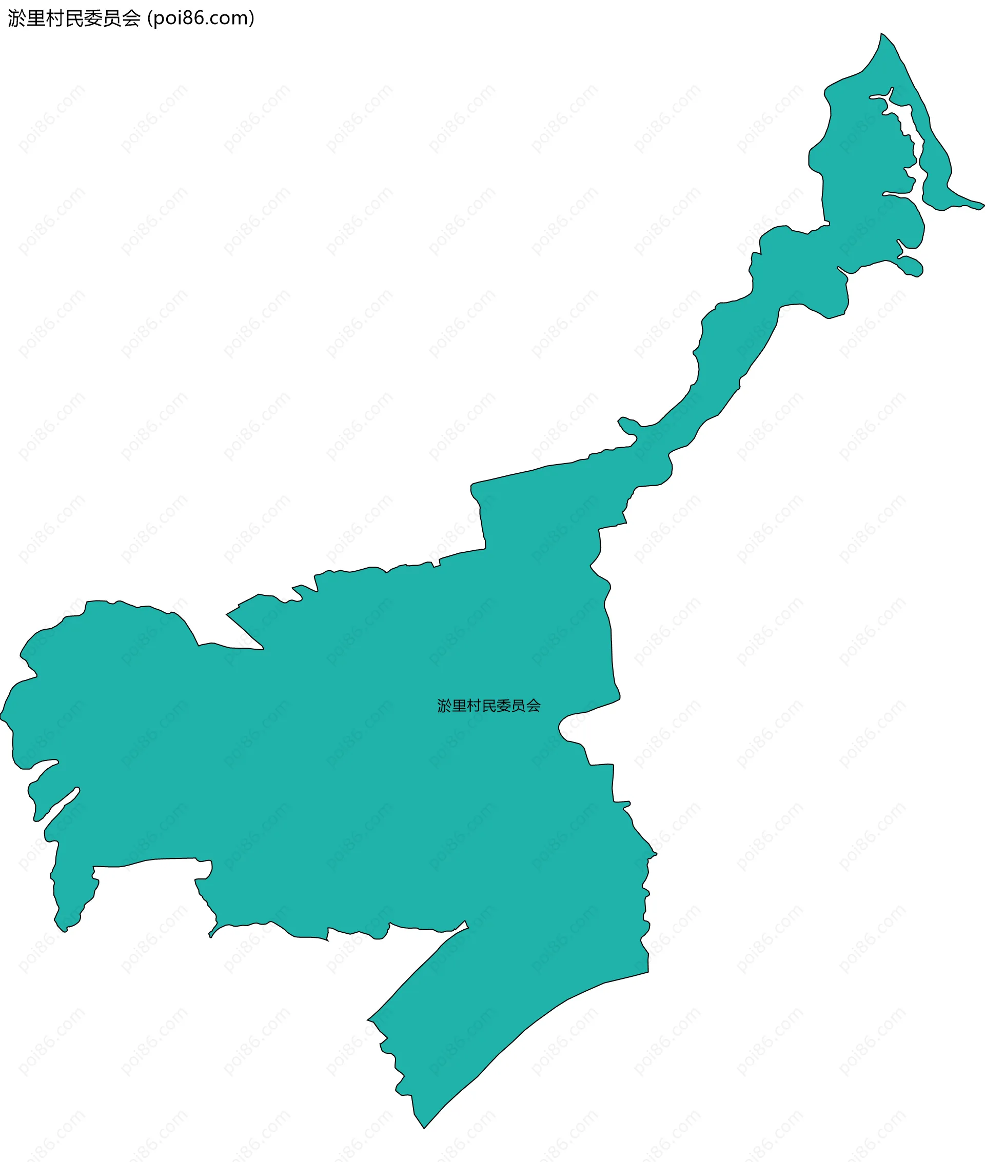 淤里村民委员会边界地图