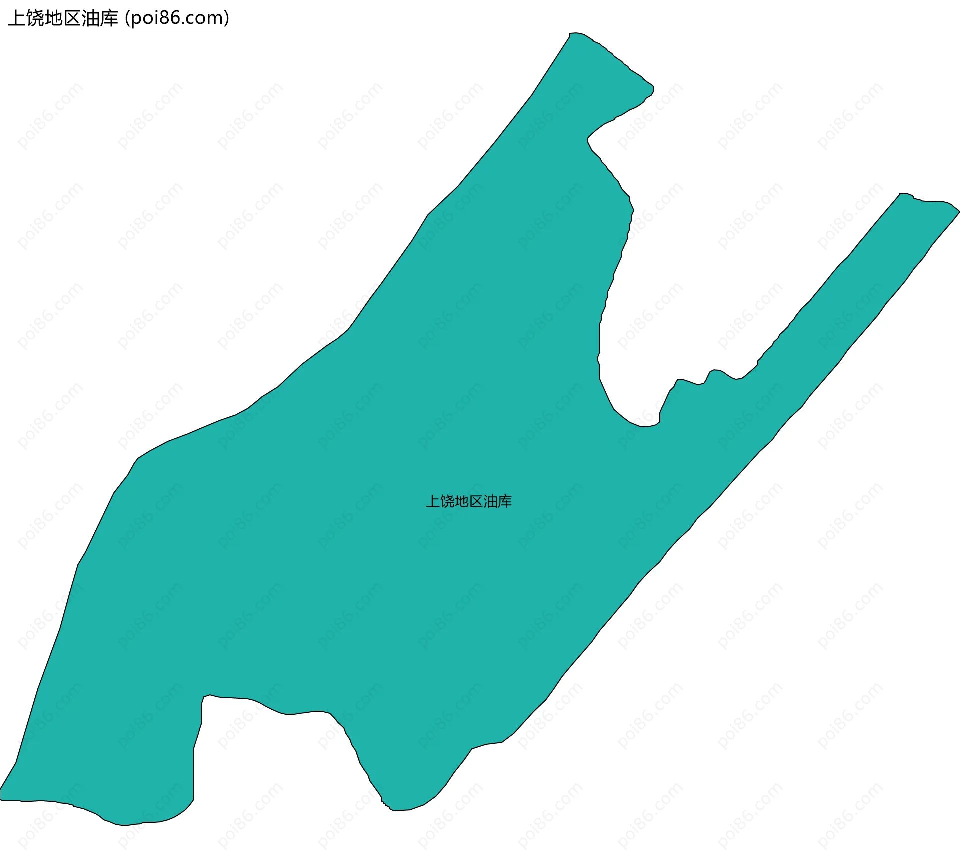 上饶地区油库边界地图