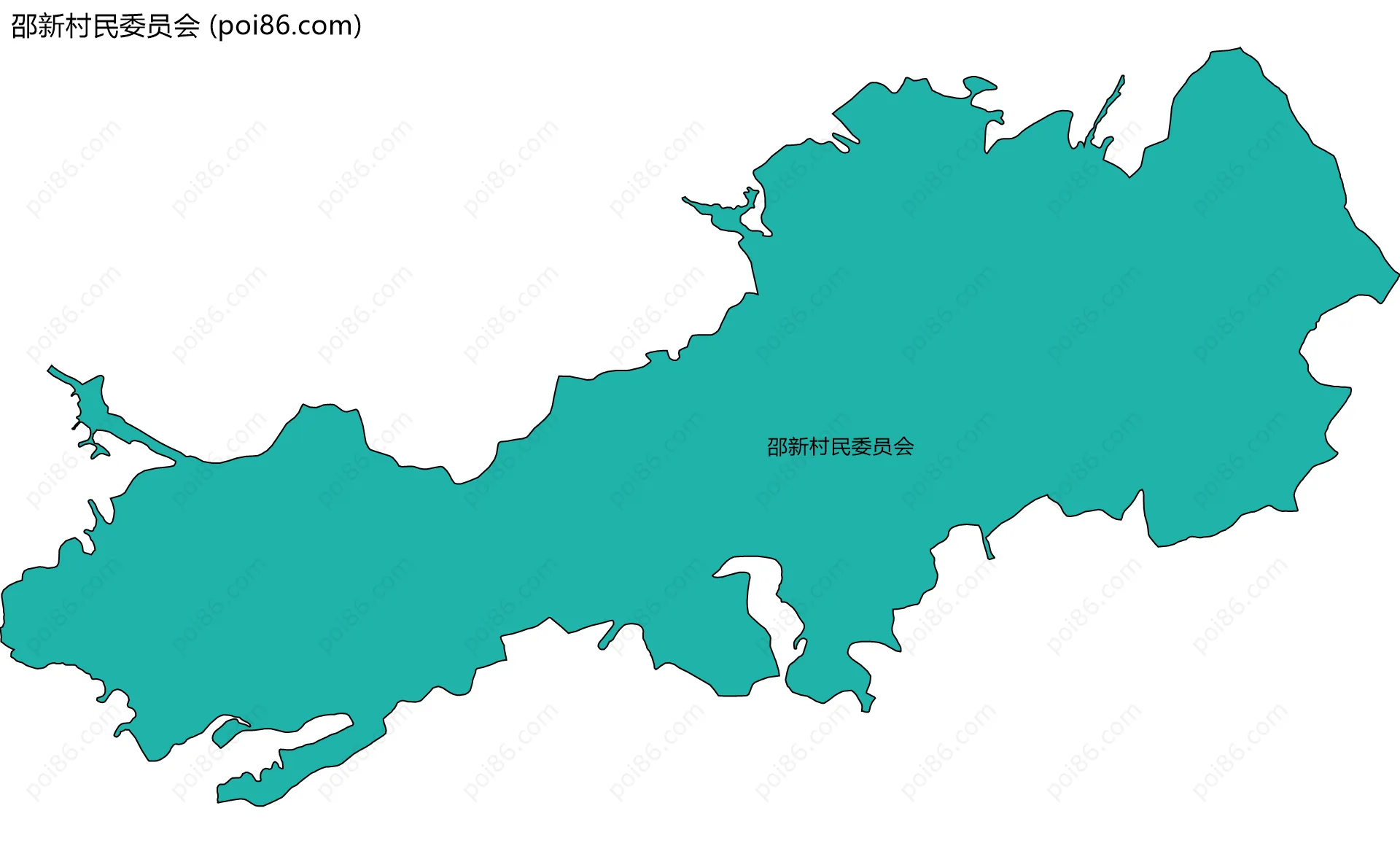 邵新村民委员会边界地图