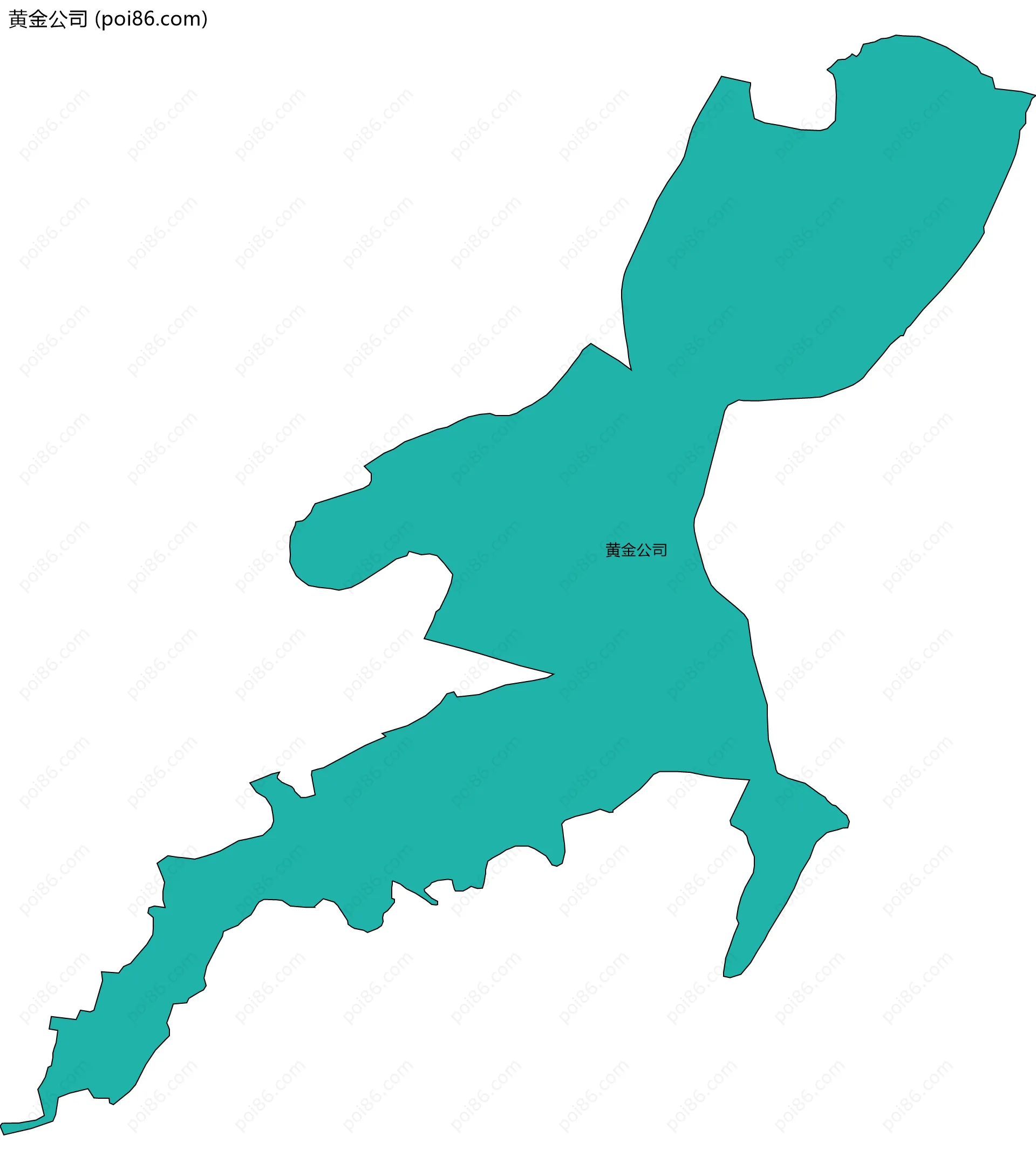 黄金公司边界地图