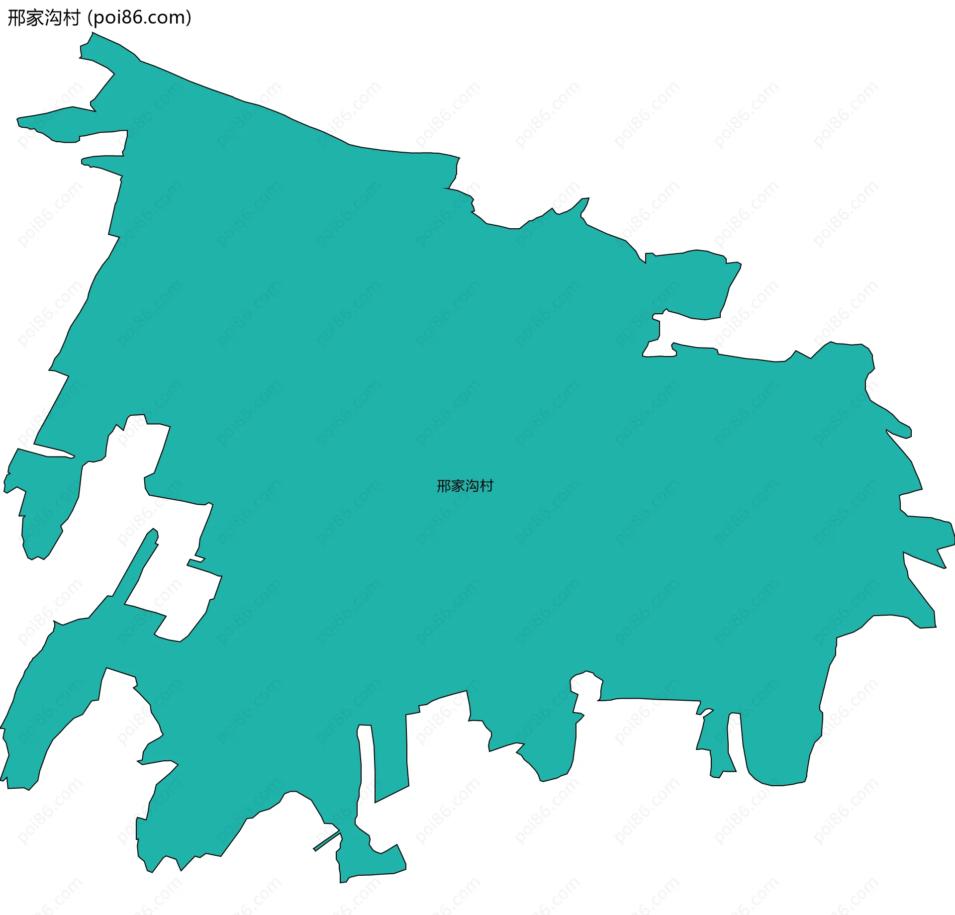 邢家沟村边界地图