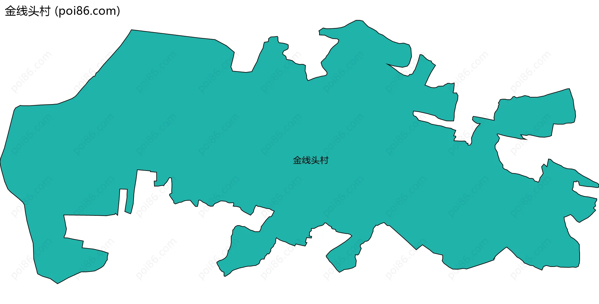 金线头村边界地图