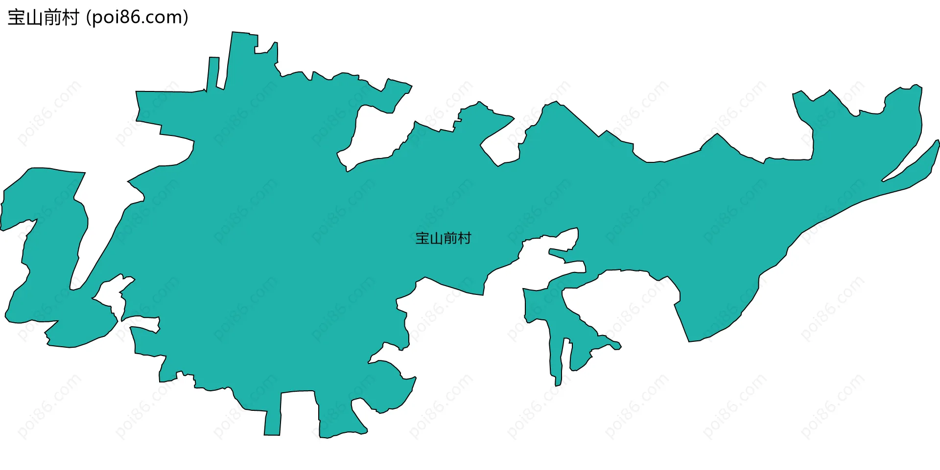 宝山前村边界地图