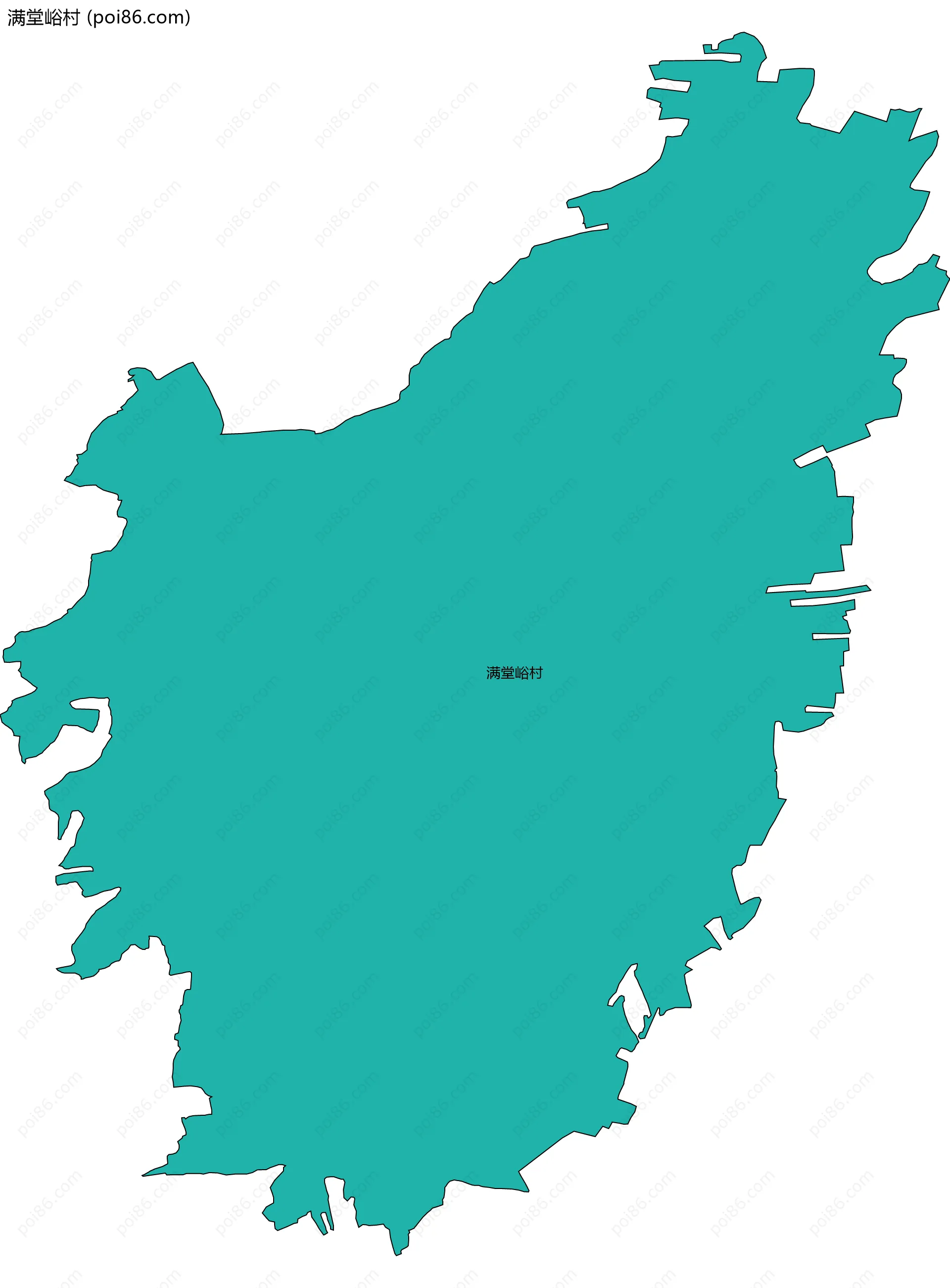 满堂峪村边界地图