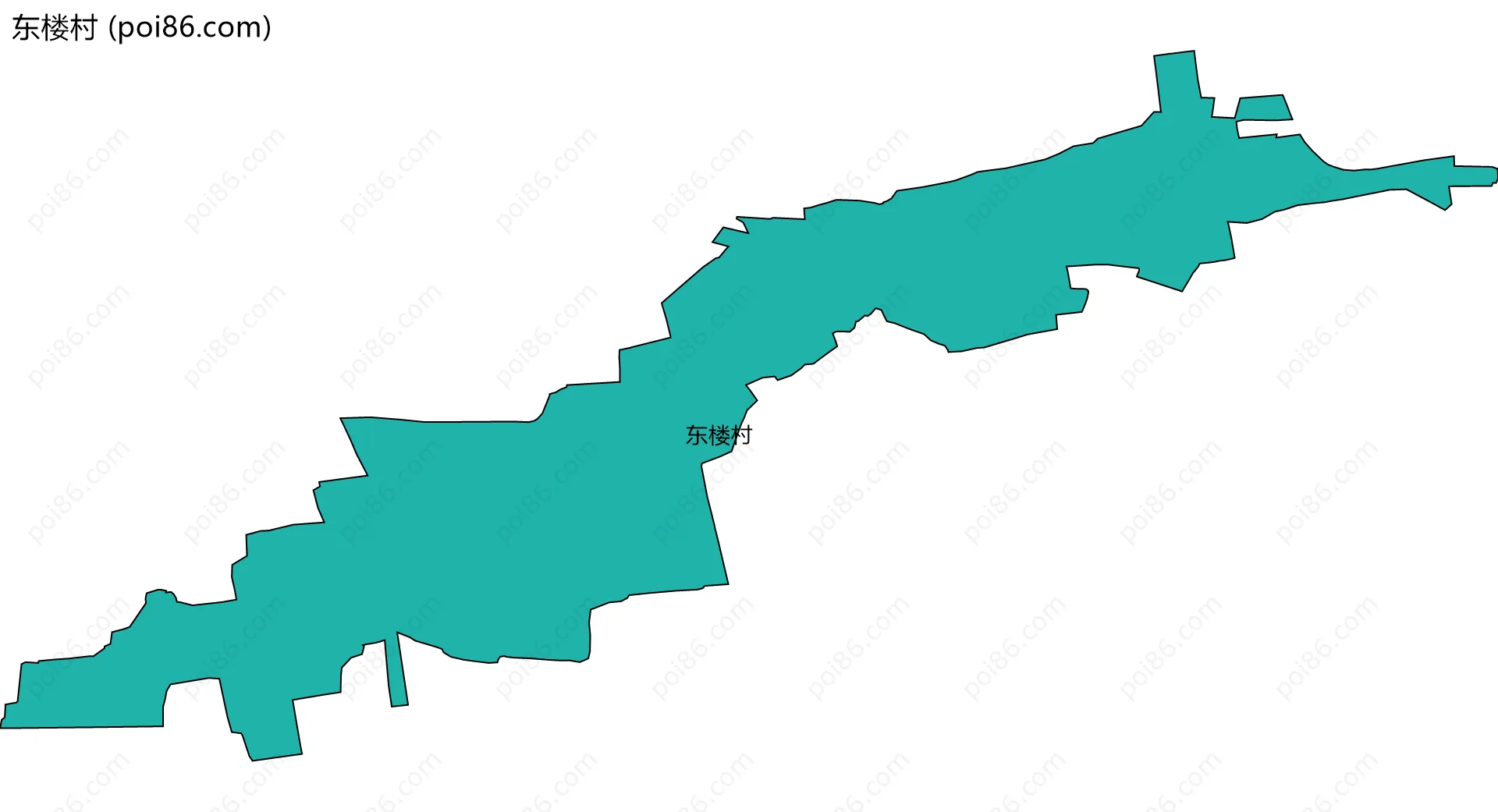 东楼村边界地图