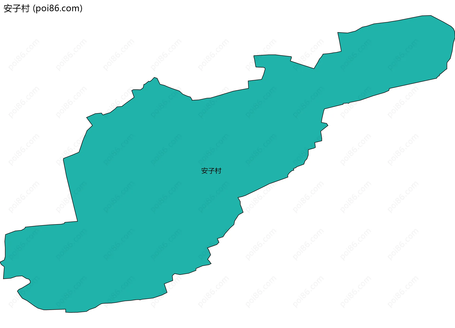 安子村边界地图