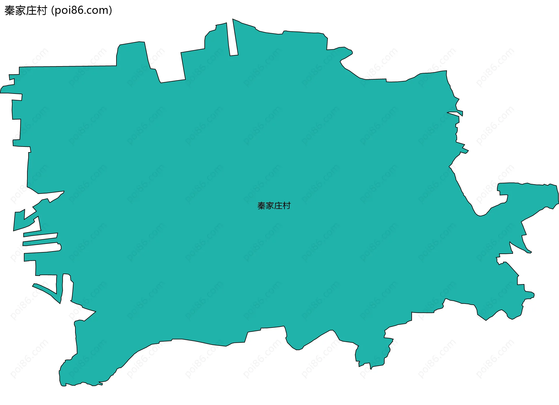 秦家庄村边界地图