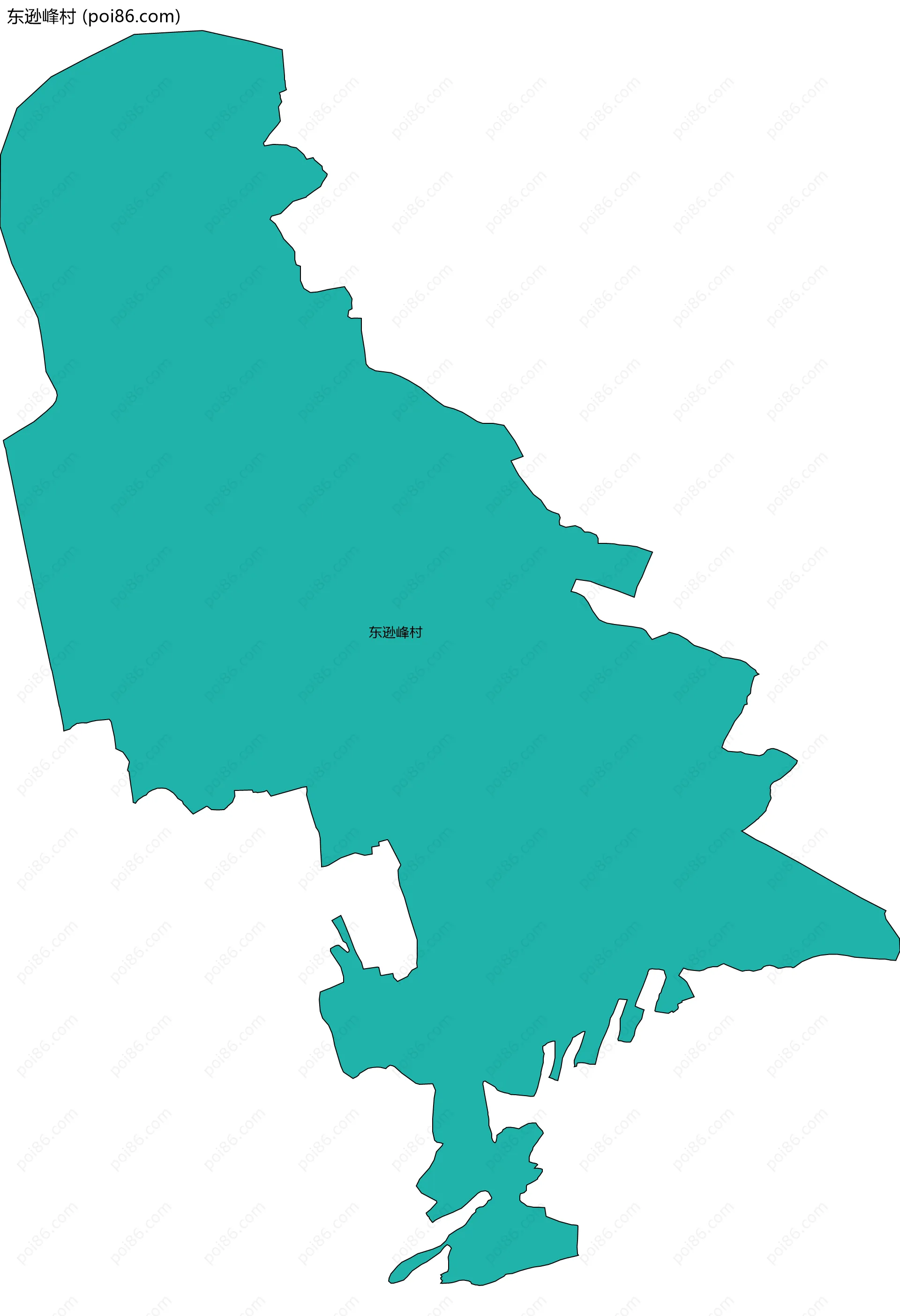 东逊峰村边界地图