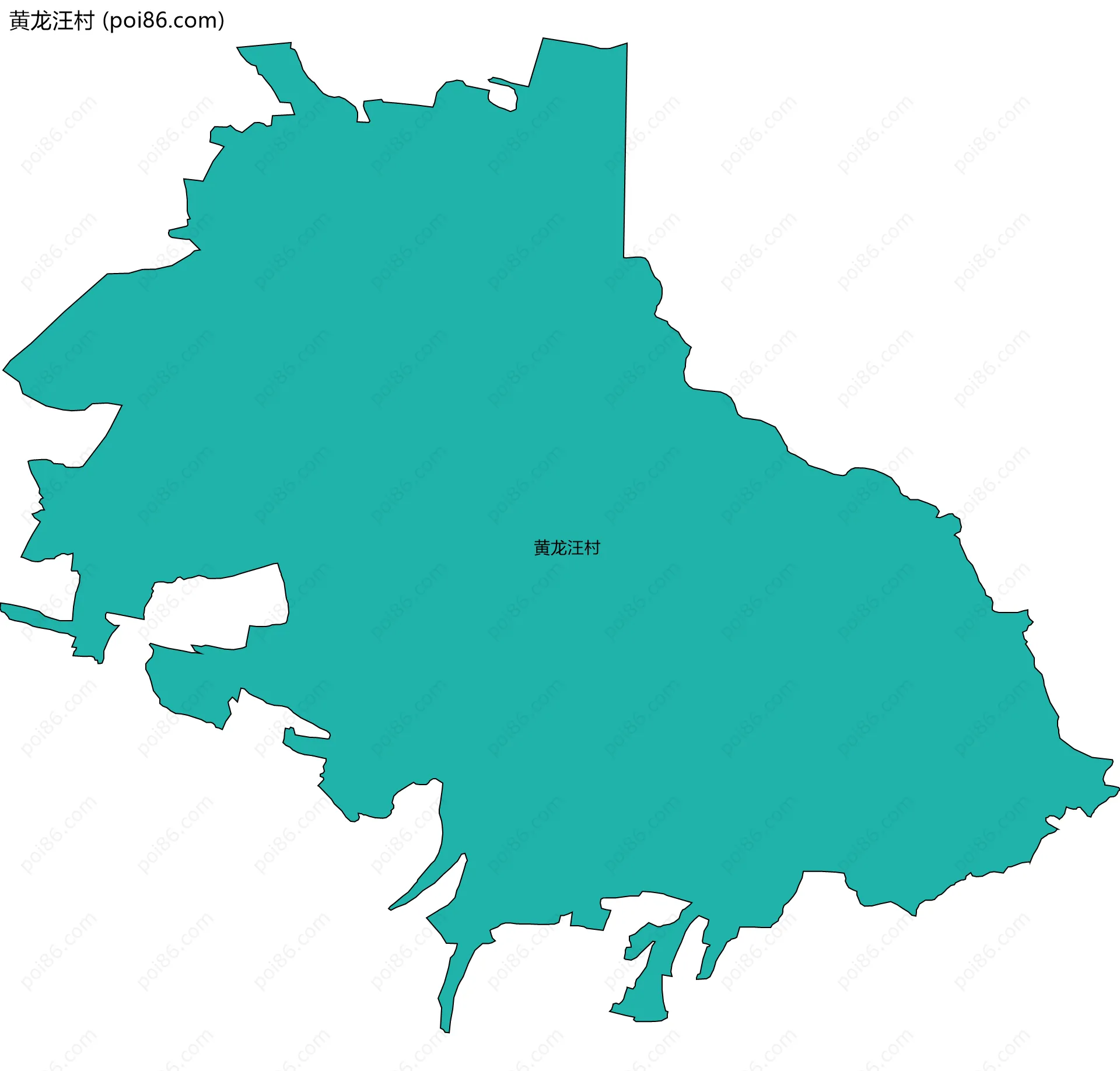 黄龙汪村边界地图