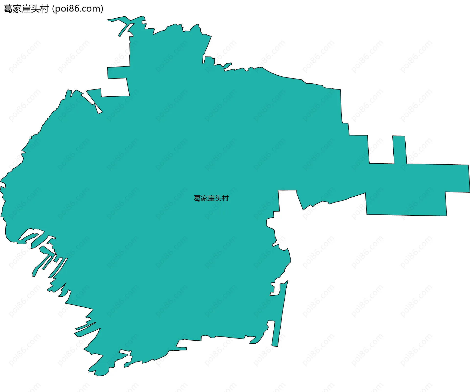 葛家崖头村边界地图