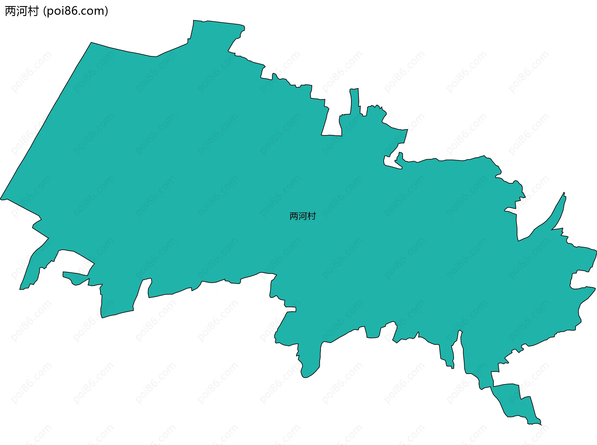 两河村边界地图