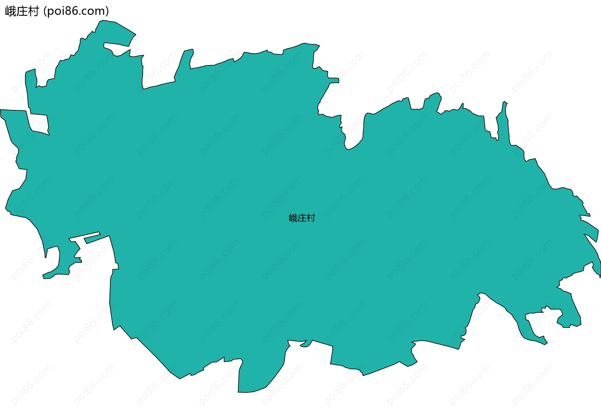 峨庄村边界地图