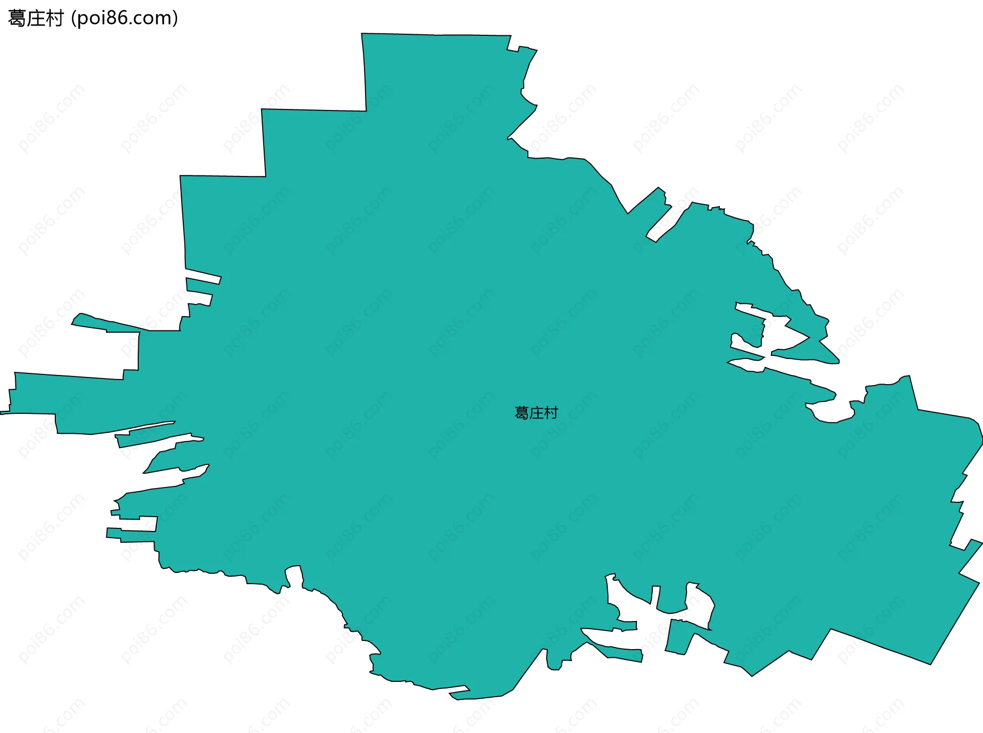 葛庄村边界地图