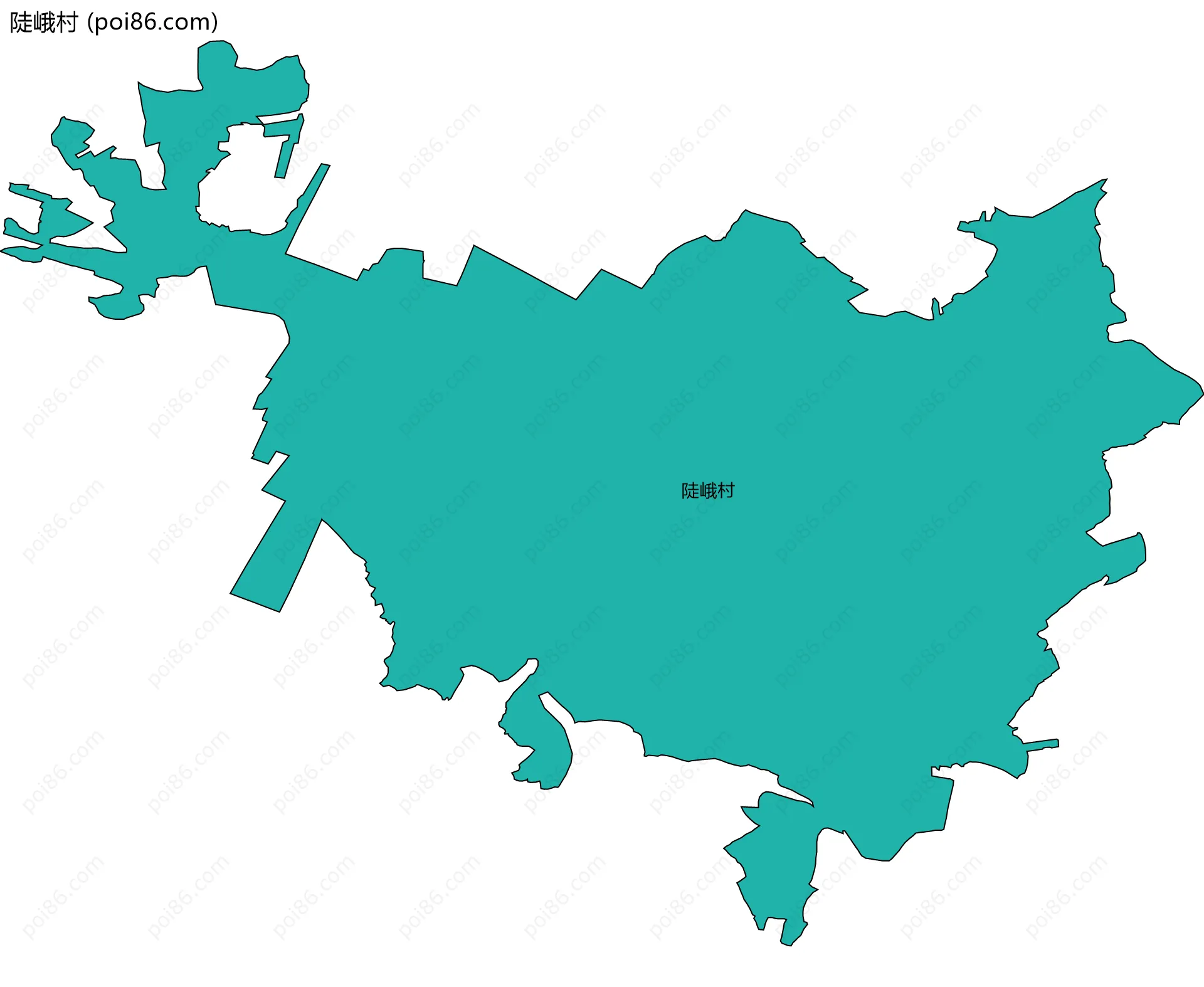 陡峨村边界地图