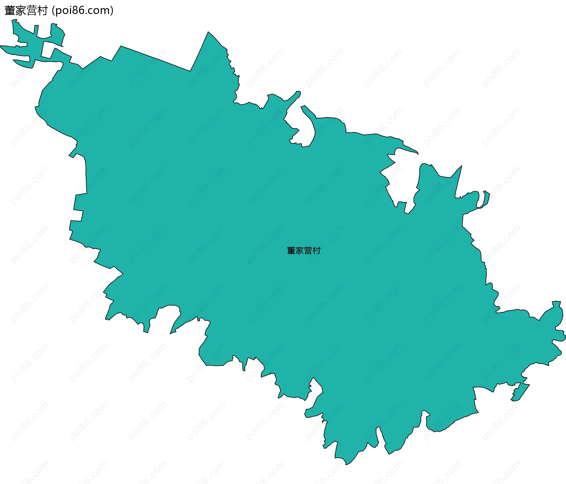 董家营村边界地图