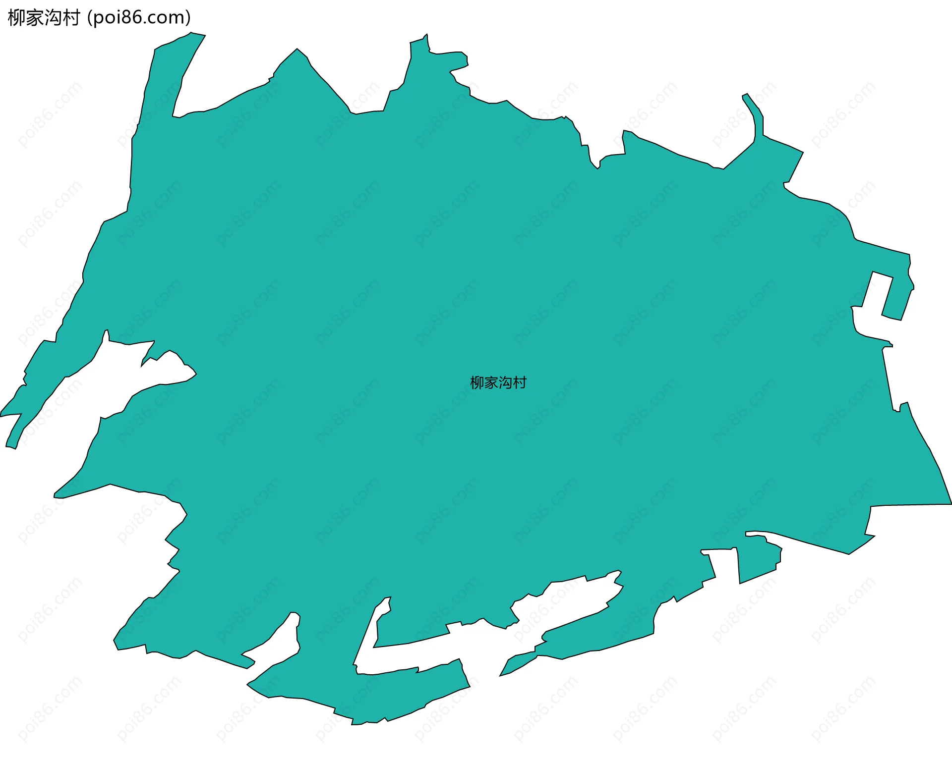 柳家沟村边界地图