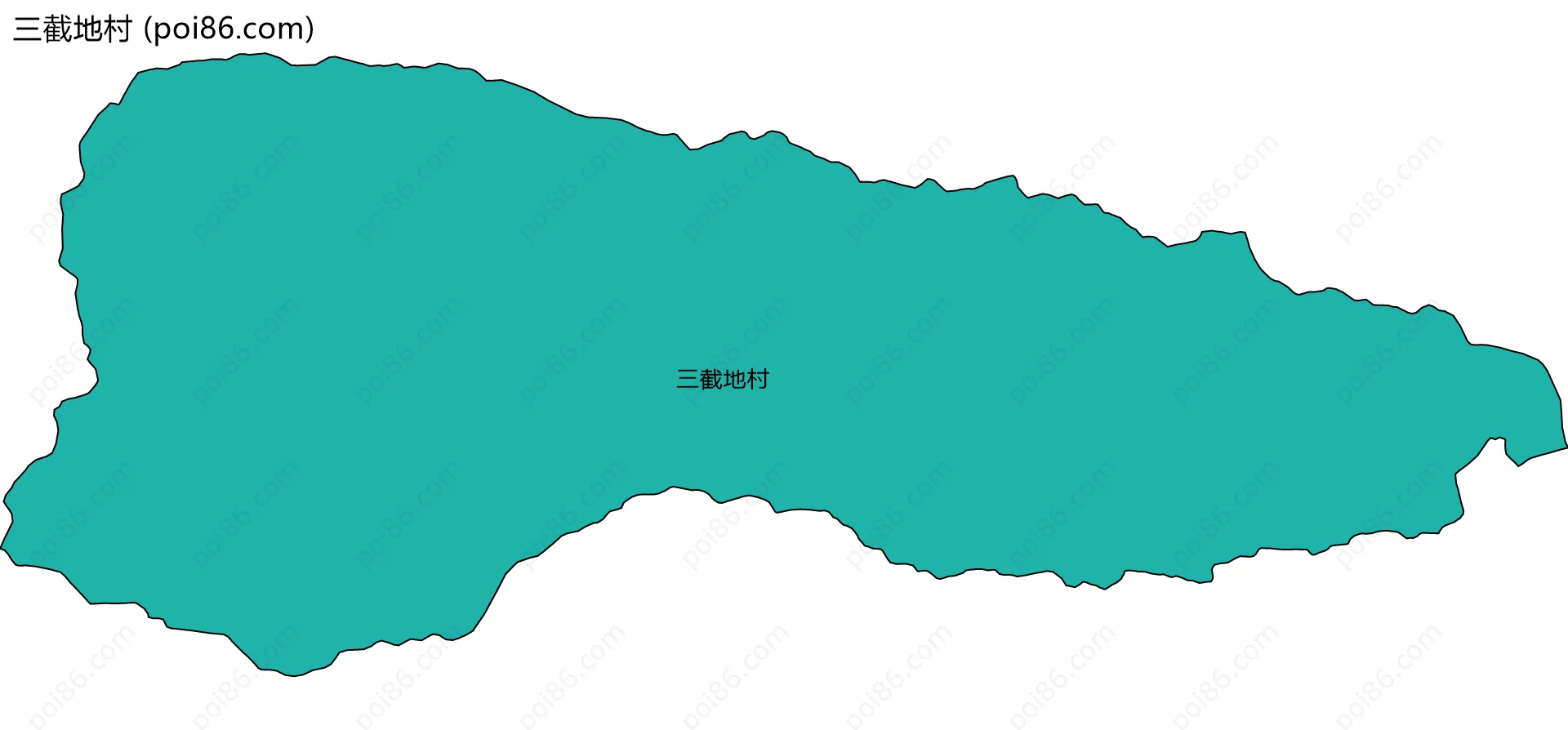 三截地村边界地图