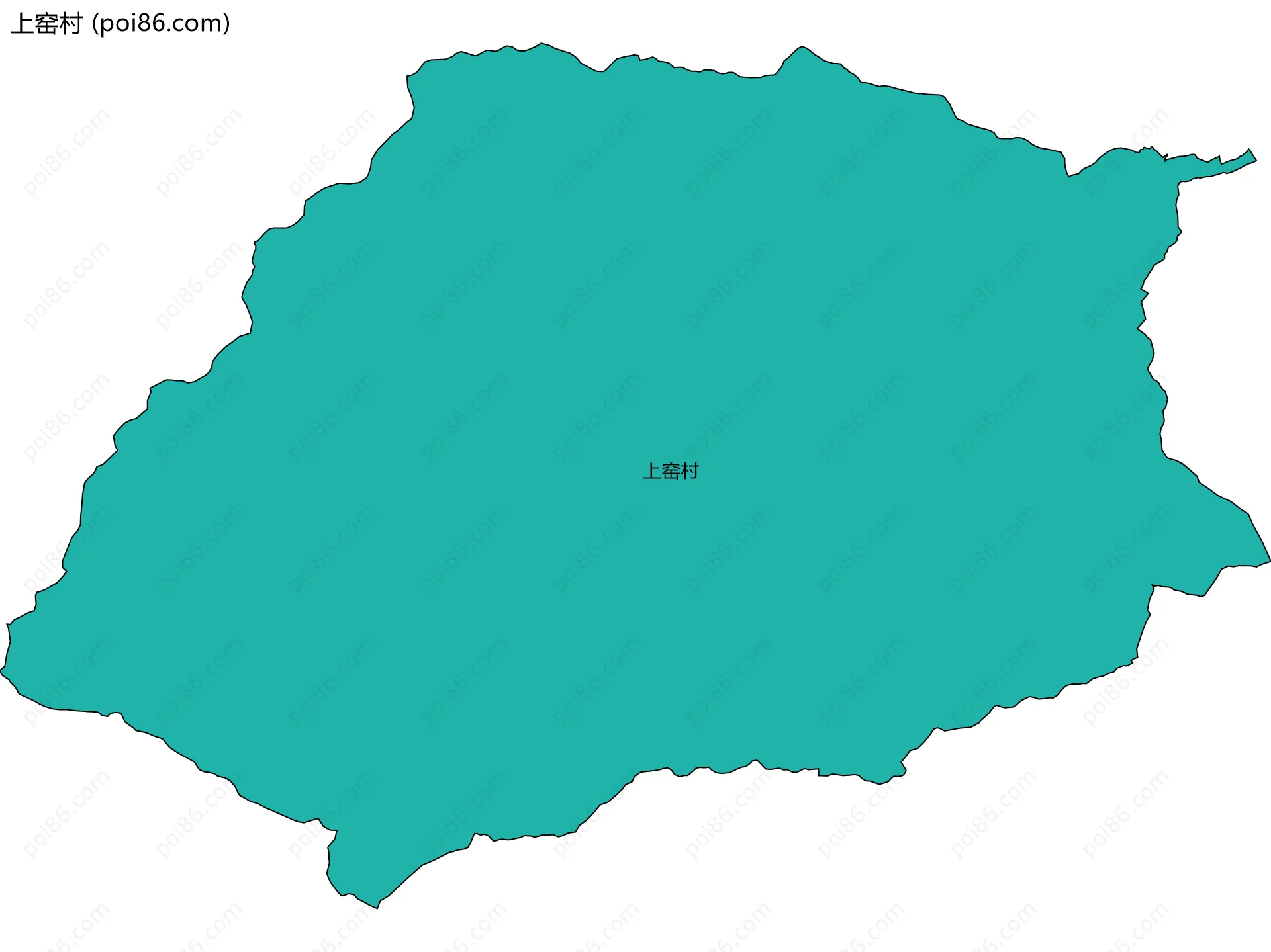 上窑村边界地图