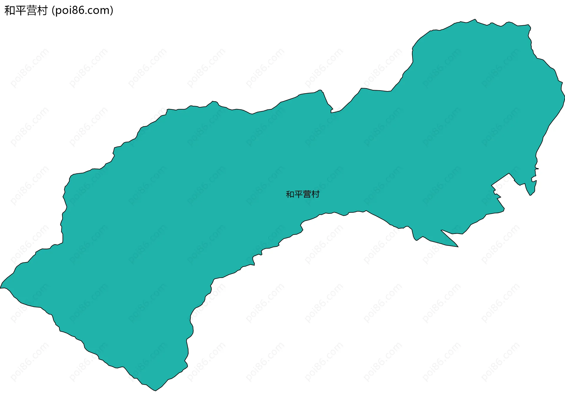 和平营村边界地图