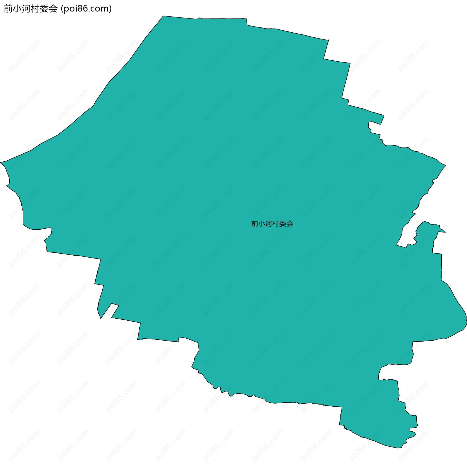 前小河村委会边界地图