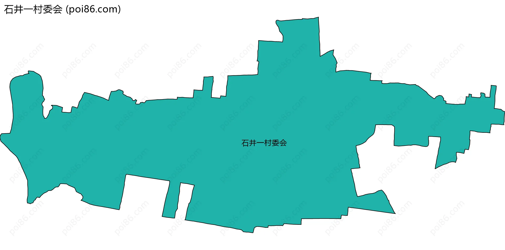 石井一村委会边界地图