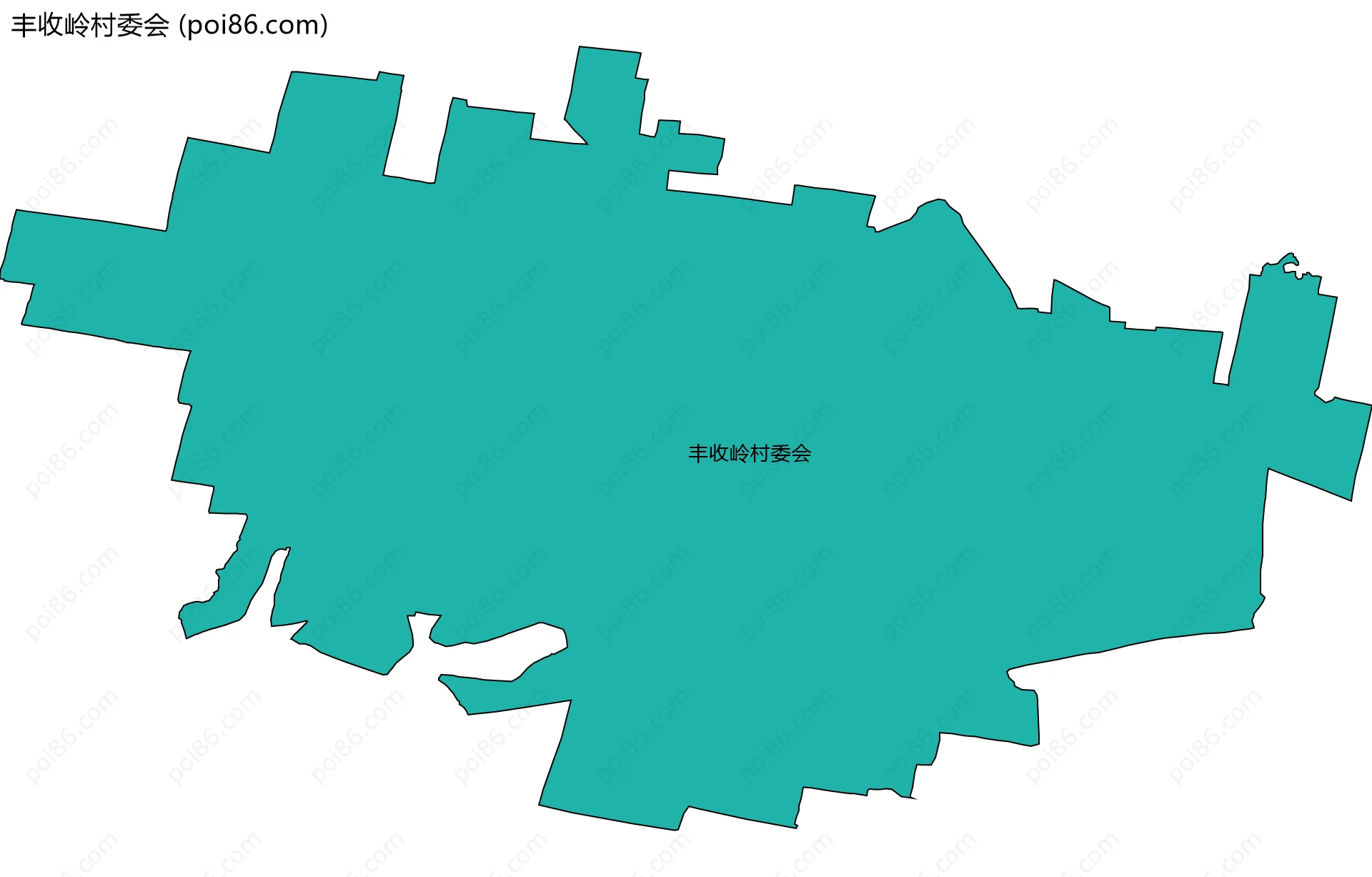 丰收岭村委会边界地图