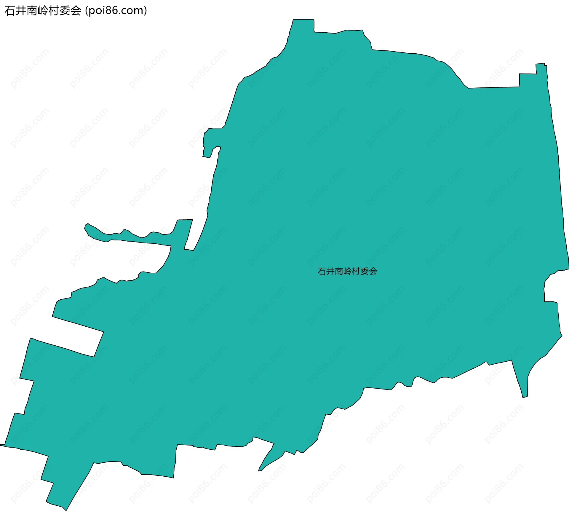 石井南岭村委会边界地图