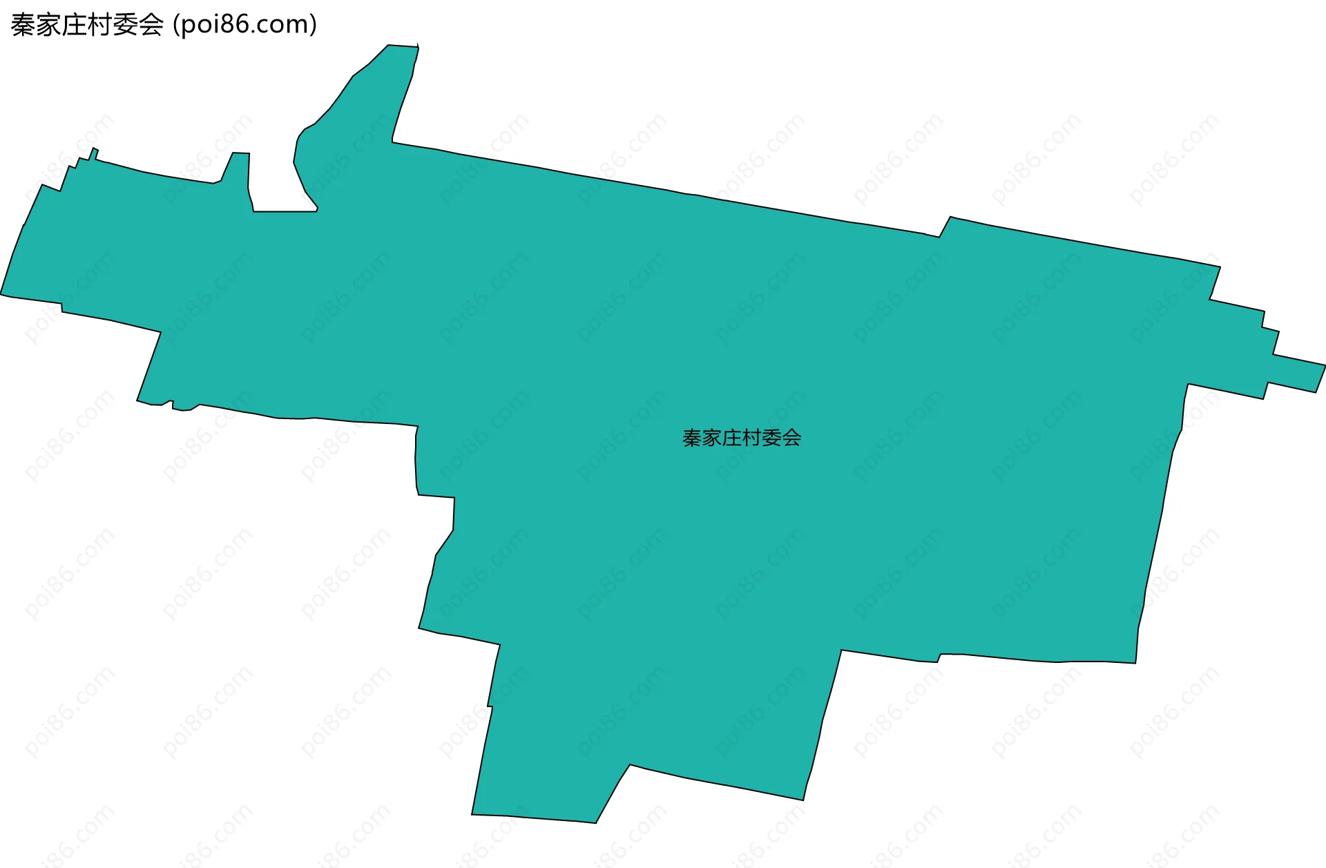 秦家庄村委会边界地图