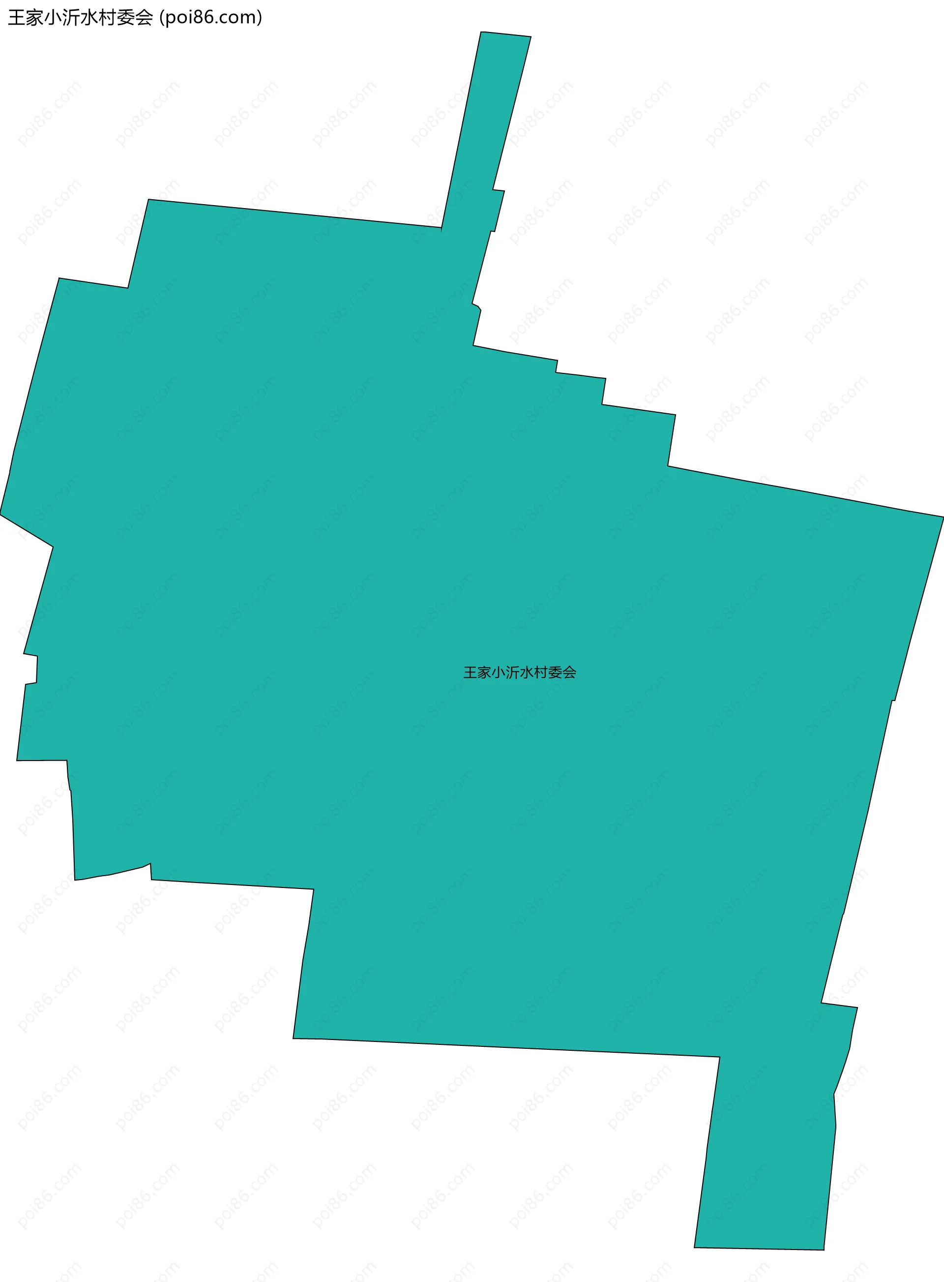 王家小沂水村委会边界地图