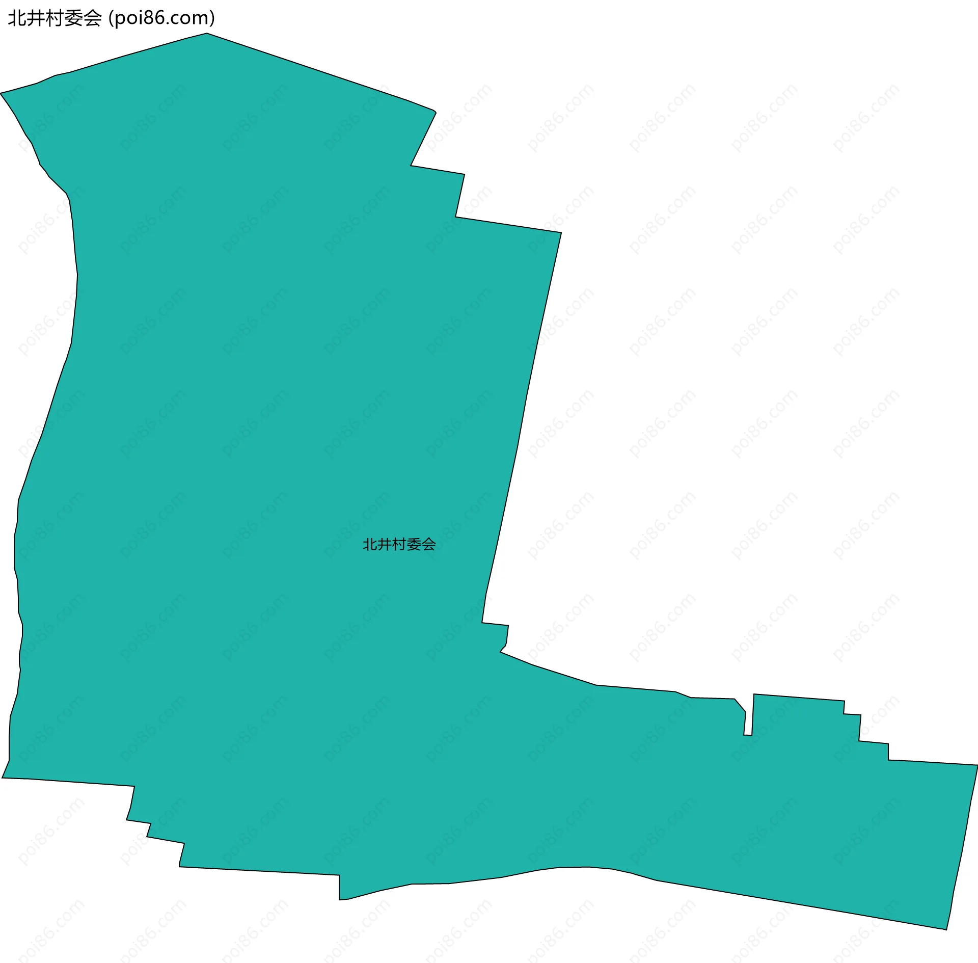 北井村委会边界地图