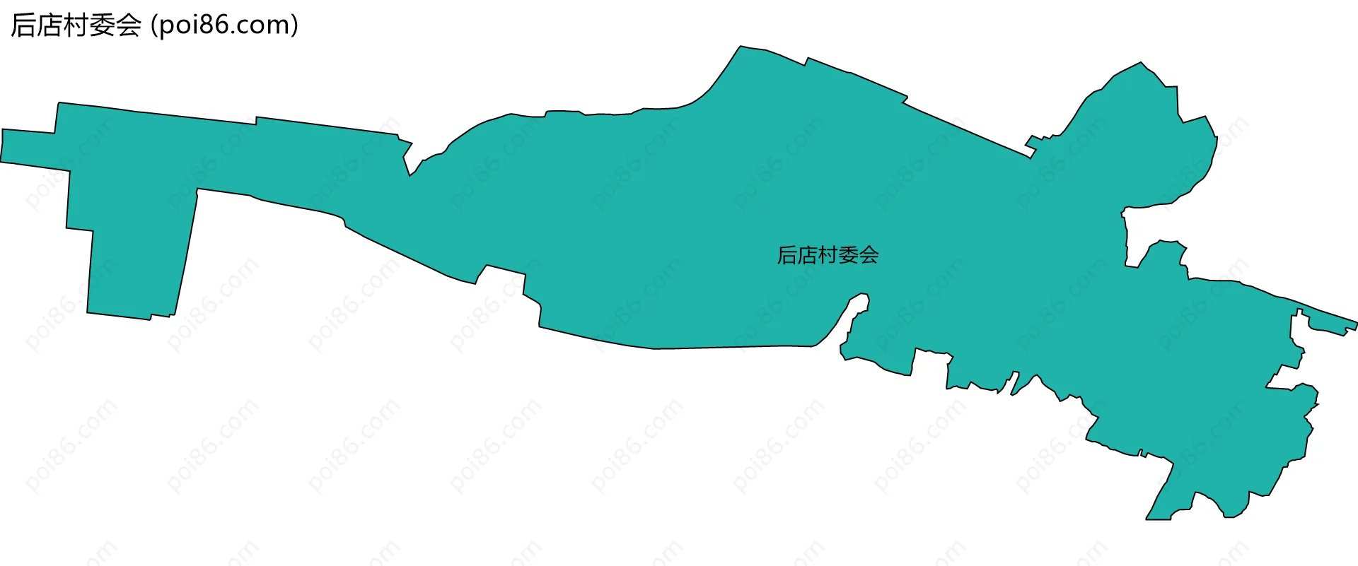 后店村委会边界地图