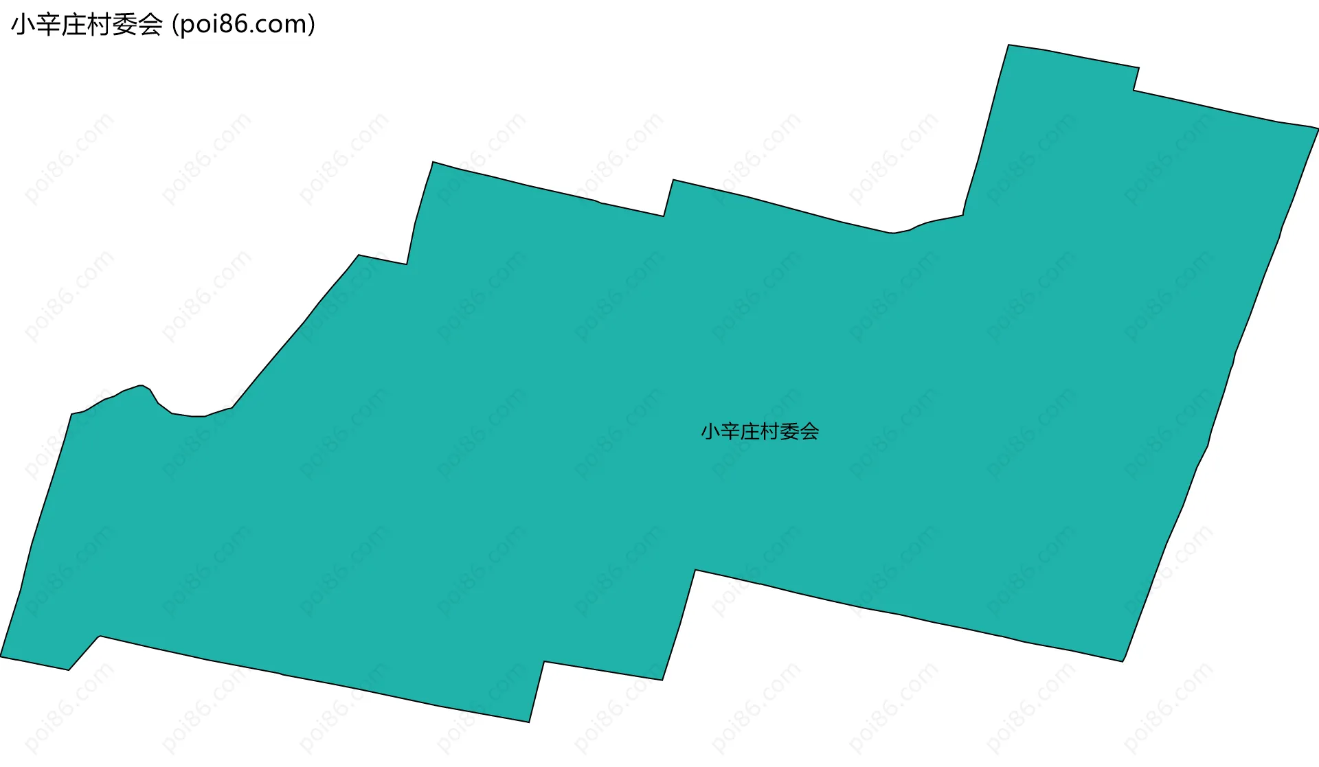 小辛庄村委会边界地图