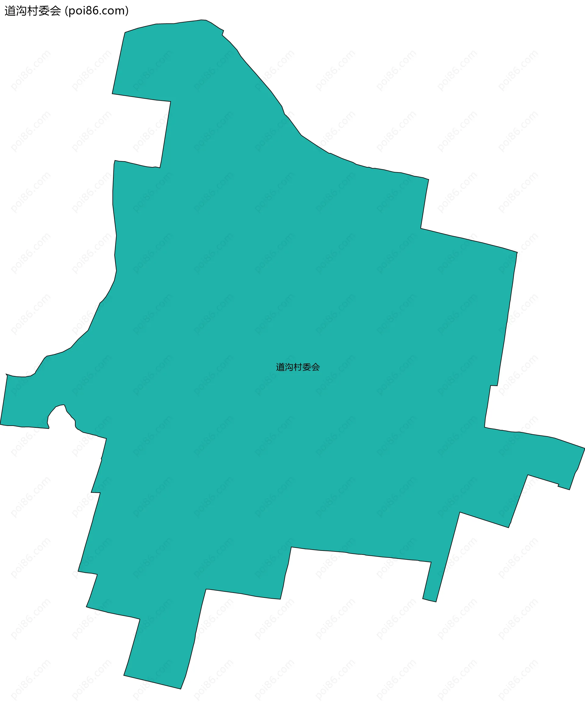 道沟村委会边界地图