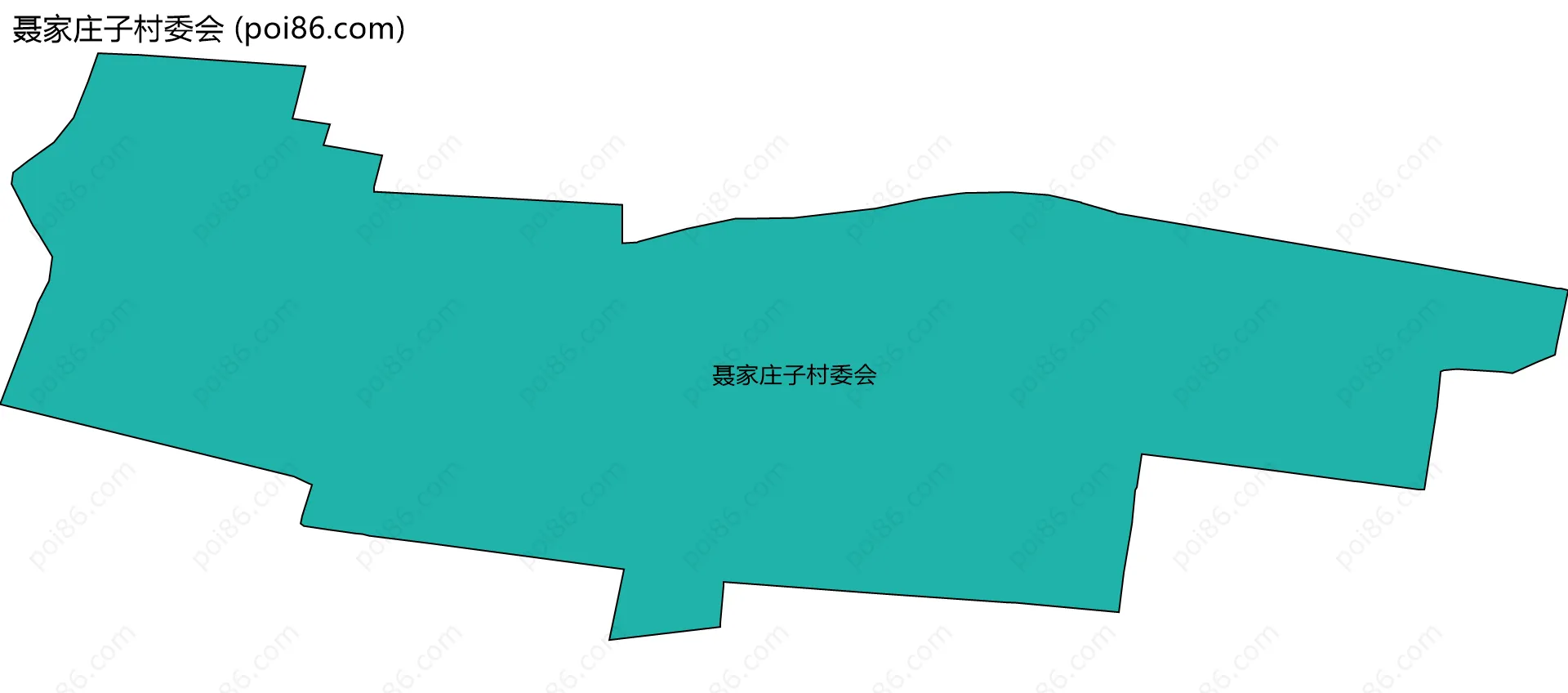 聂家庄子村委会边界地图