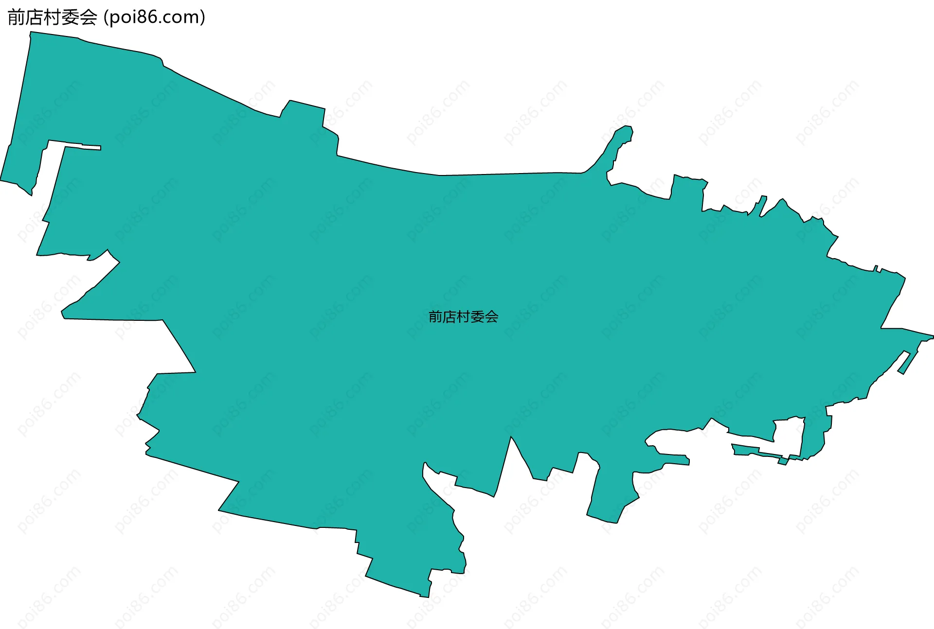 前店村委会边界地图